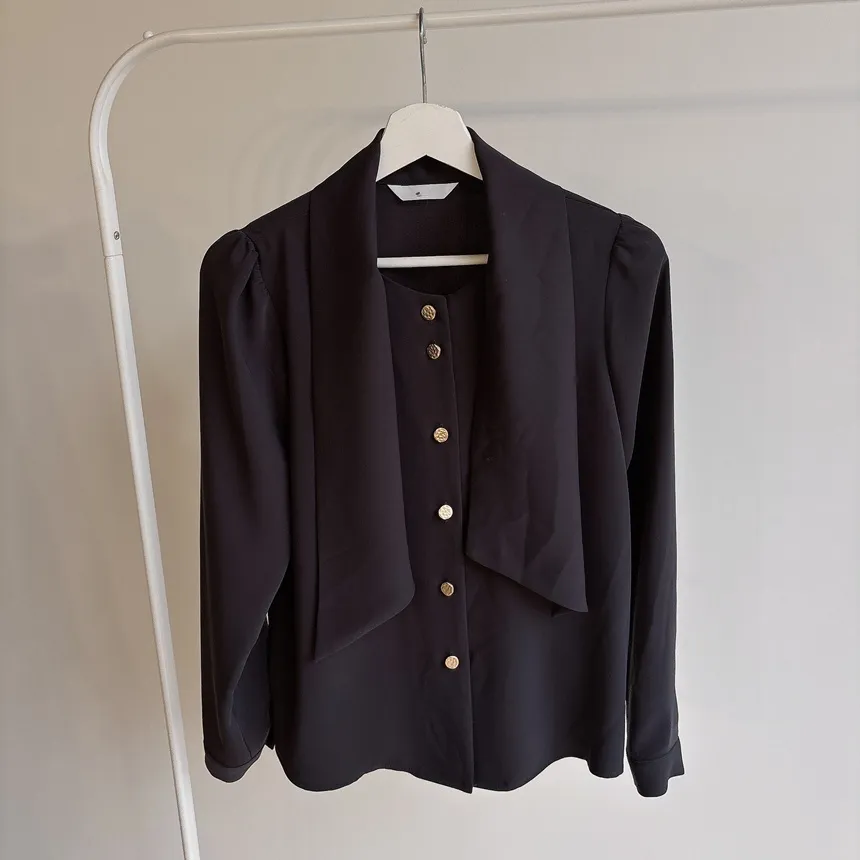 ボウタイ長袖ブラウス | mirangmirang | 詳細画像20