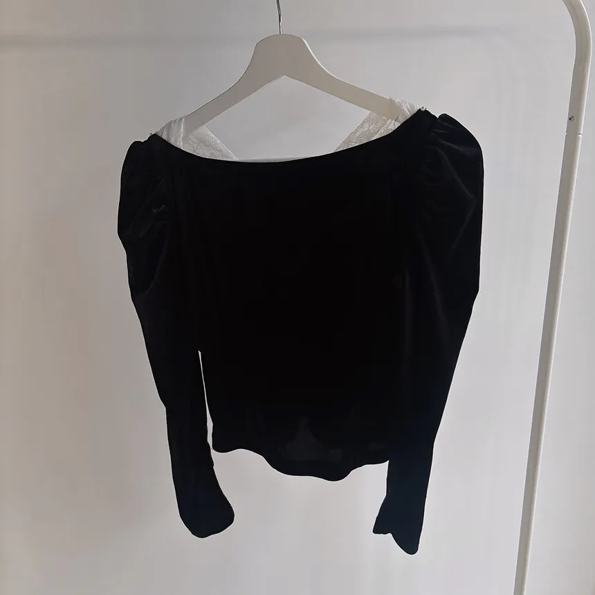 ベロアエコパールパフスリーブレースブラウス | mirangmirang | 詳細画像12