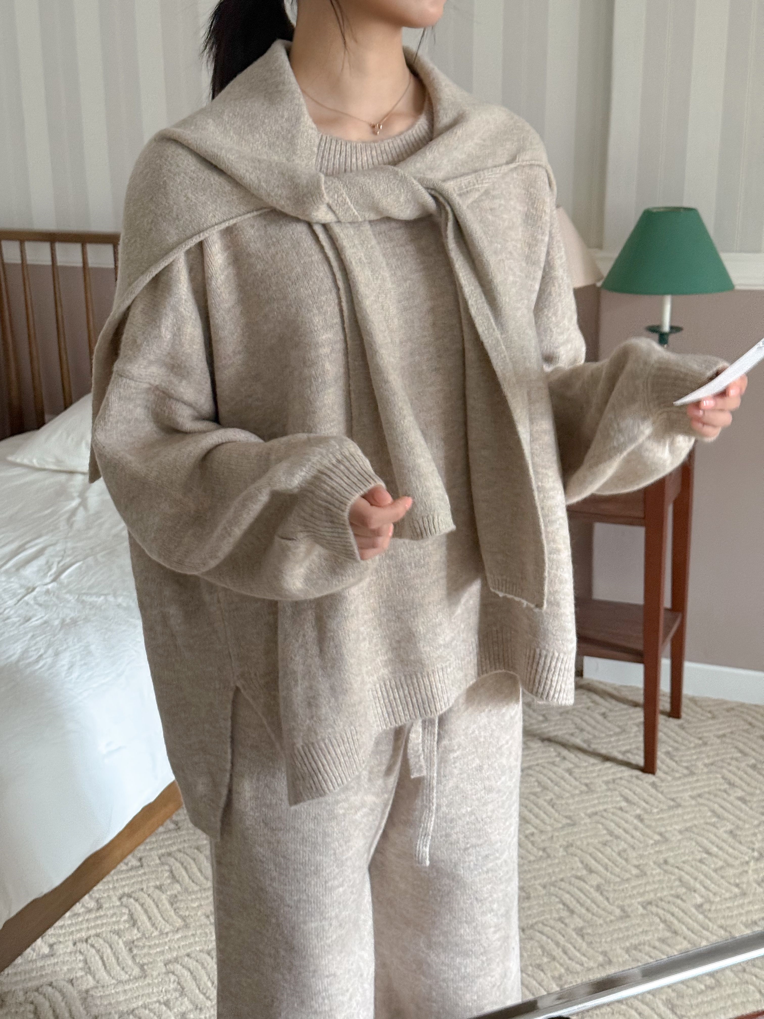 シンプルベーシックカラーショール | 詳細画像4