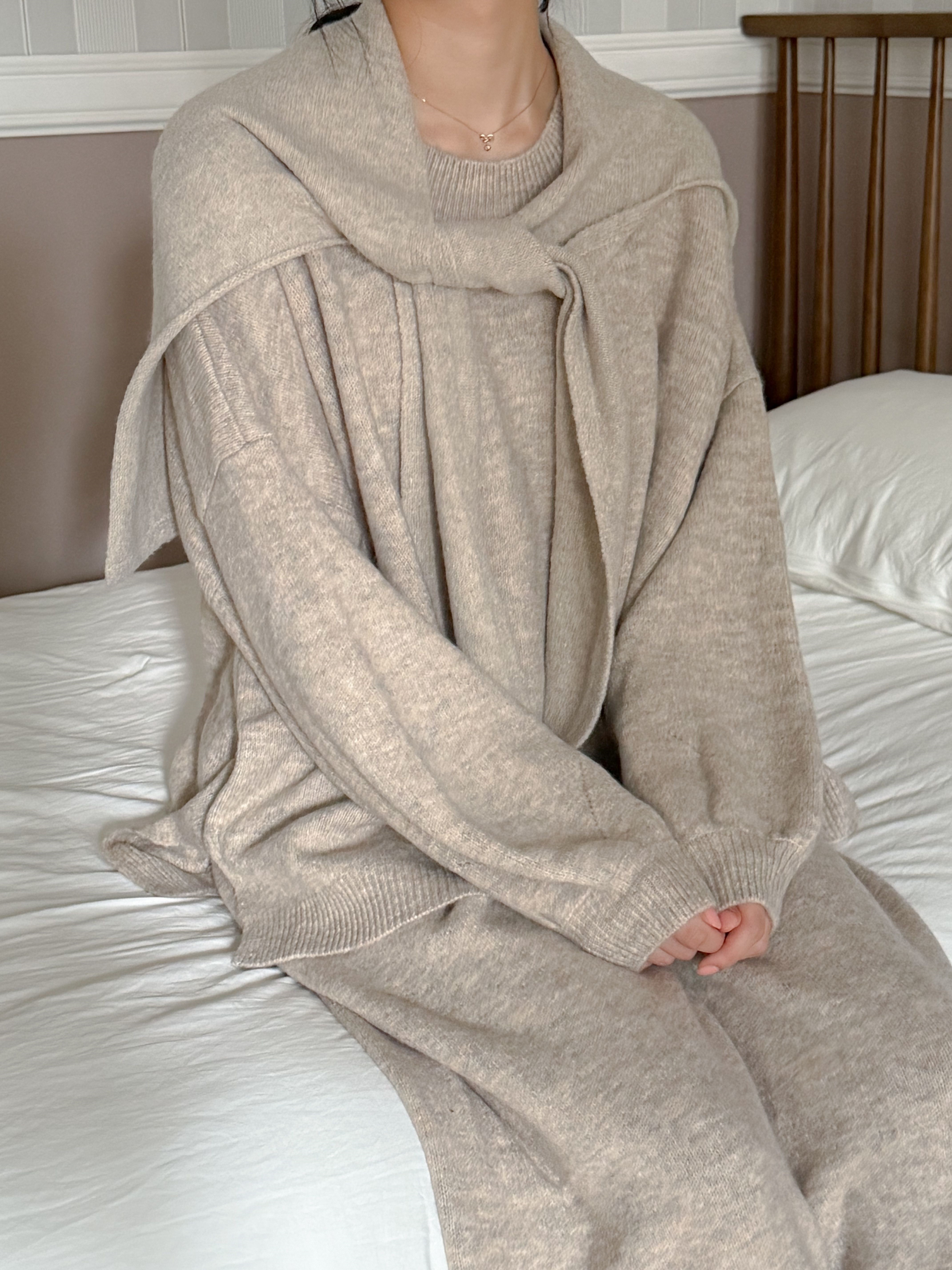 シンプルベーシックカラーショール | 詳細画像9