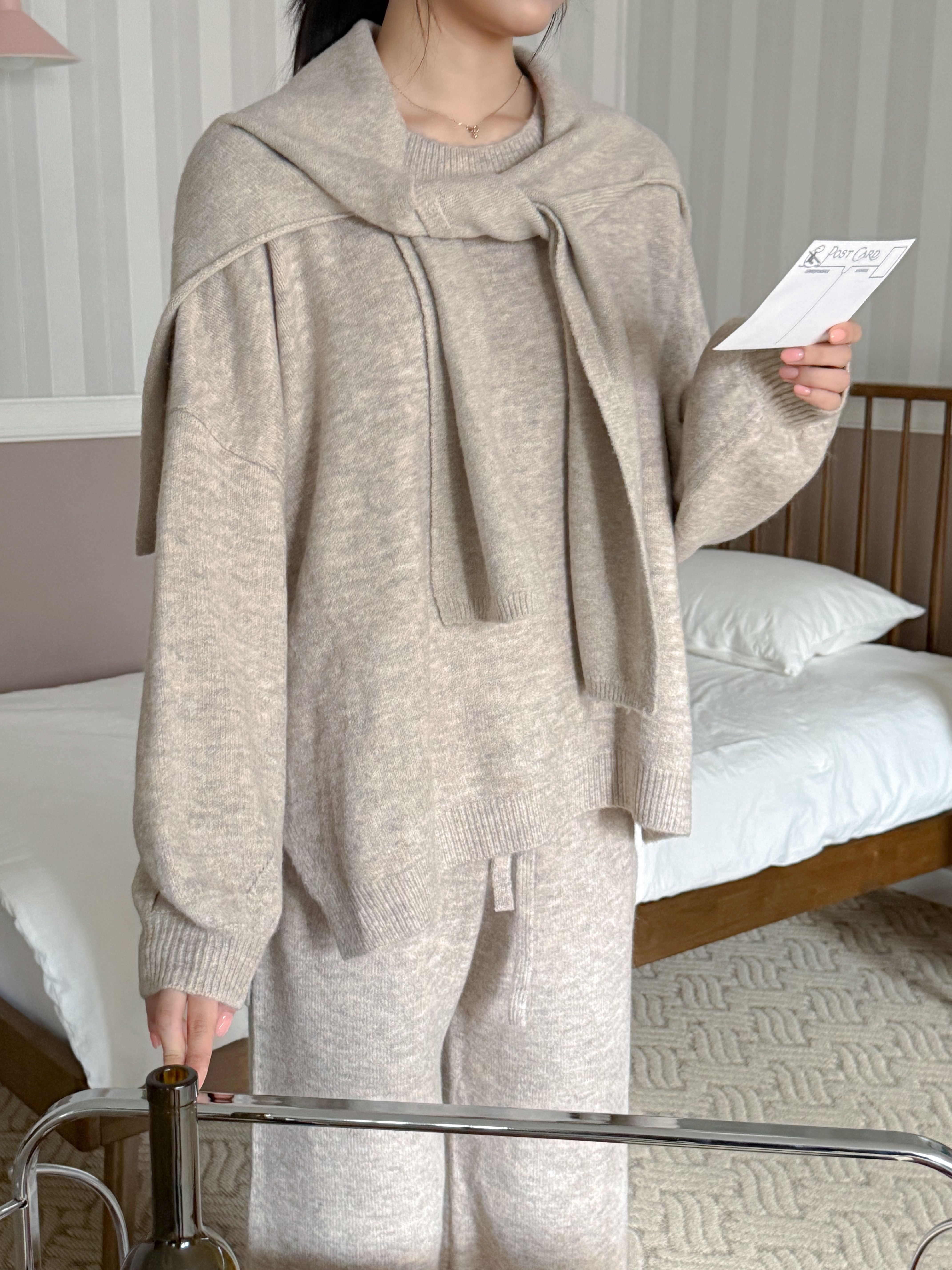 シンプルベーシックカラーショール | 詳細画像16