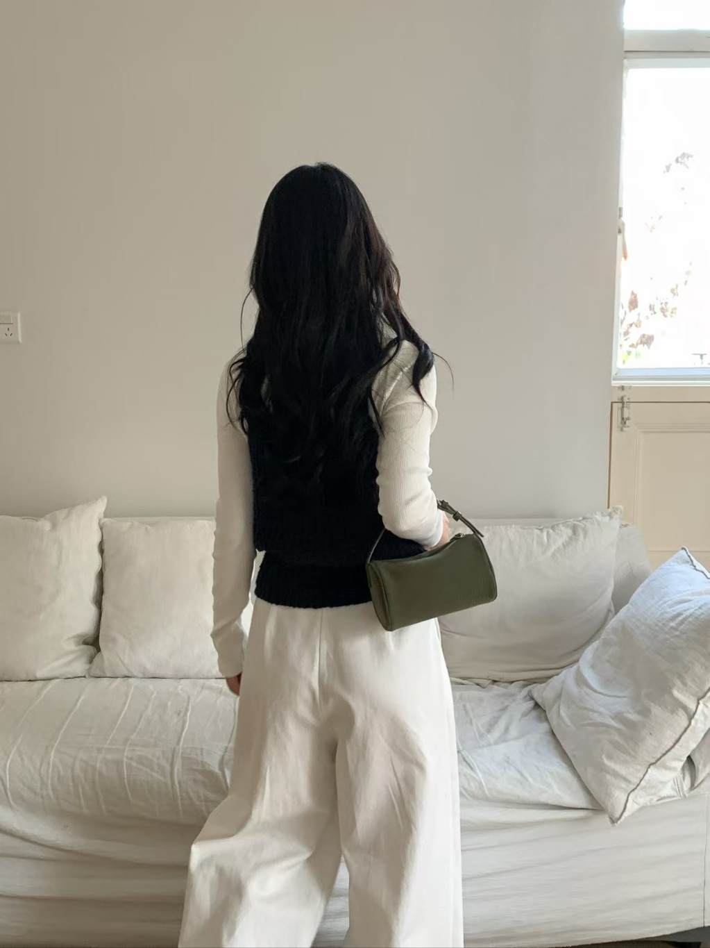 コーデュロイレオパードカラーショルダーバッグ | 詳細画像12