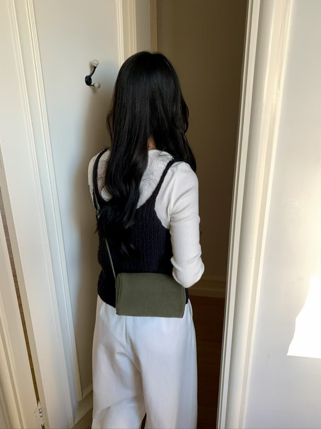 コーデュロイレオパードカラーショルダーバッグ | 詳細画像13