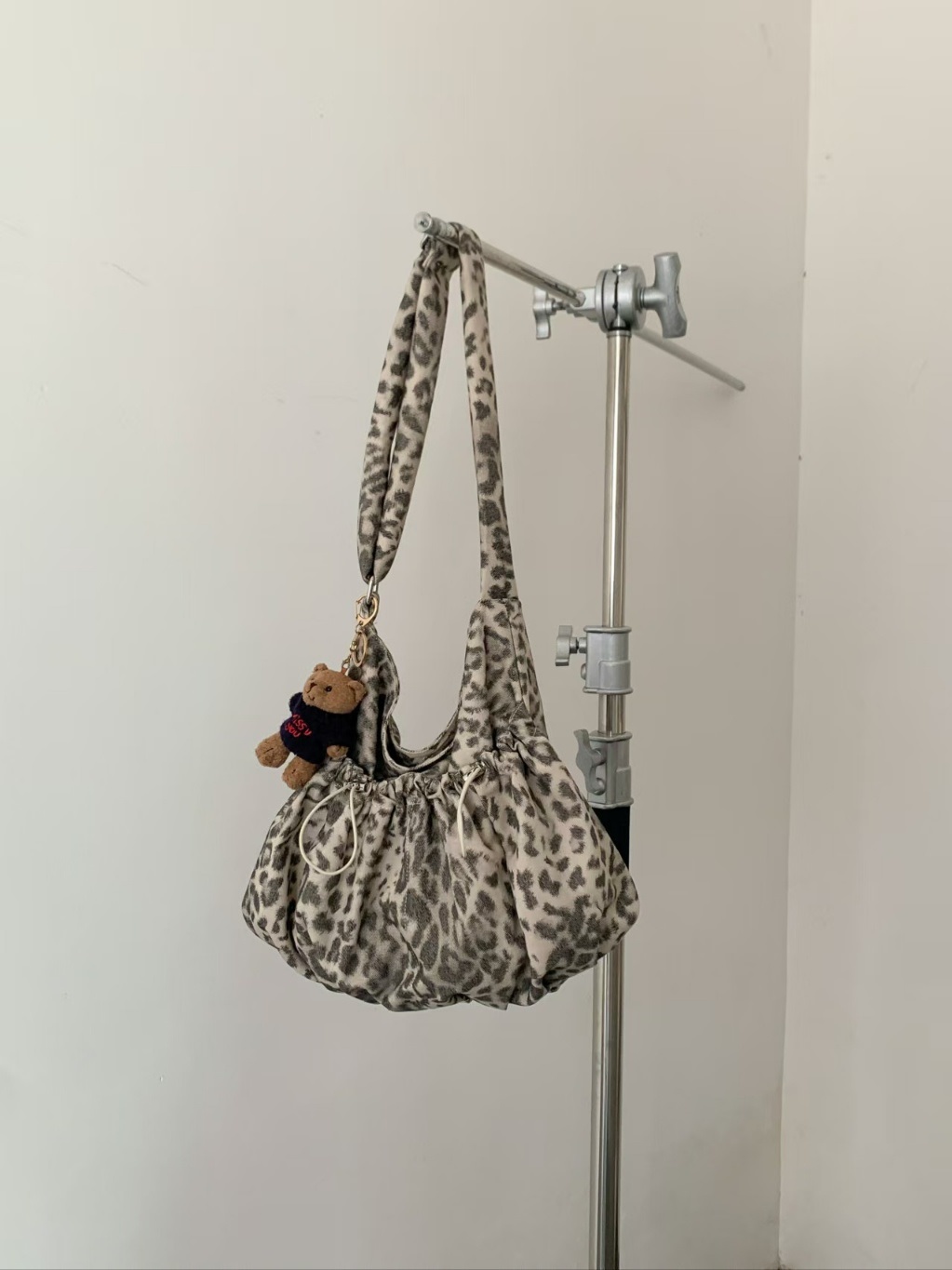 ドローコードレオパードカラーショルダーバッグ | 詳細画像8