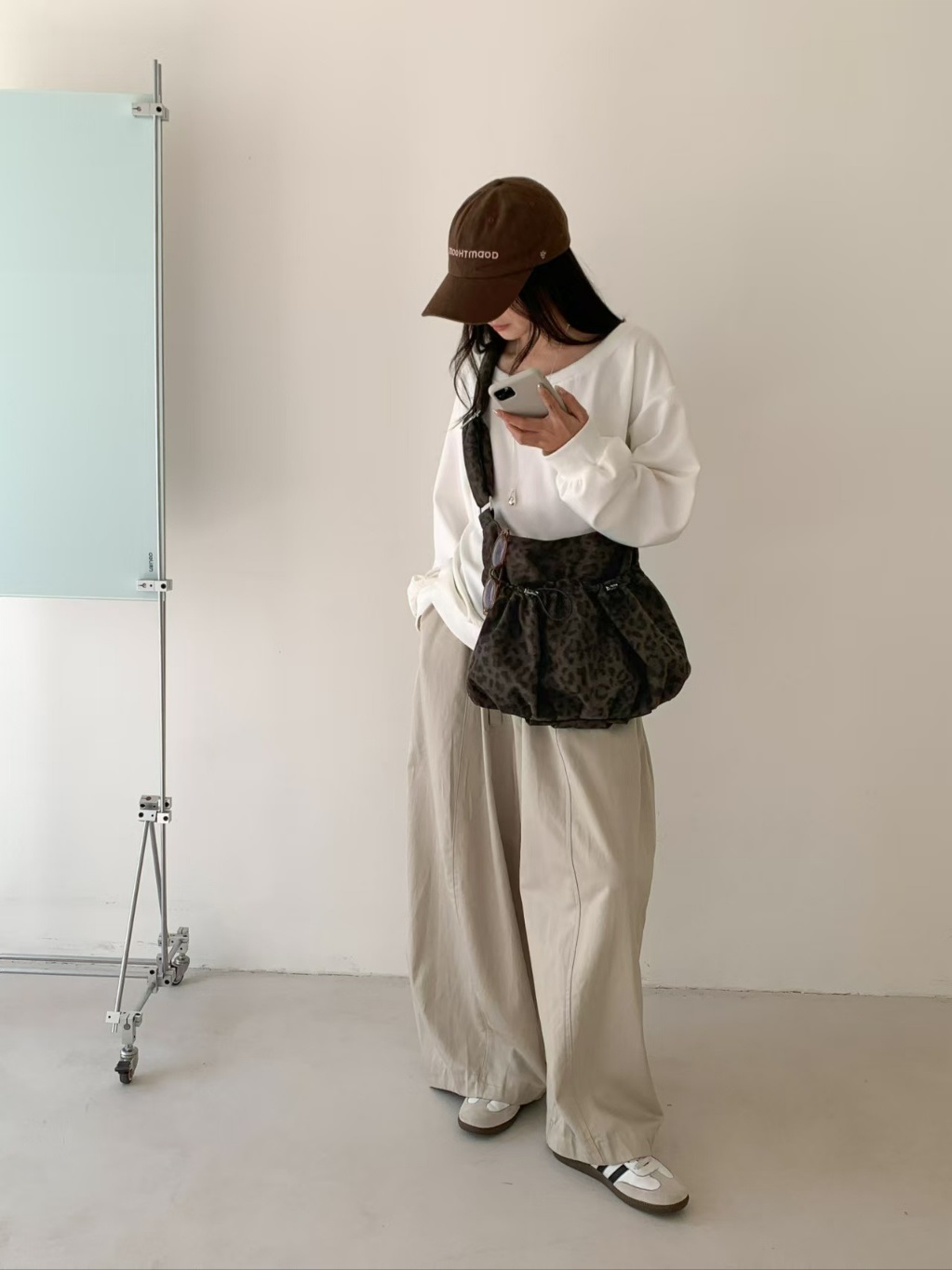 ドローコードレオパードカラーショルダーバッグ | 詳細画像13