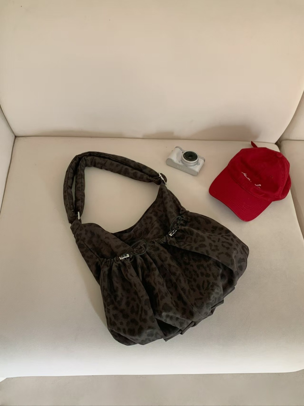 ドローコードレオパードカラーショルダーバッグ | 詳細画像16