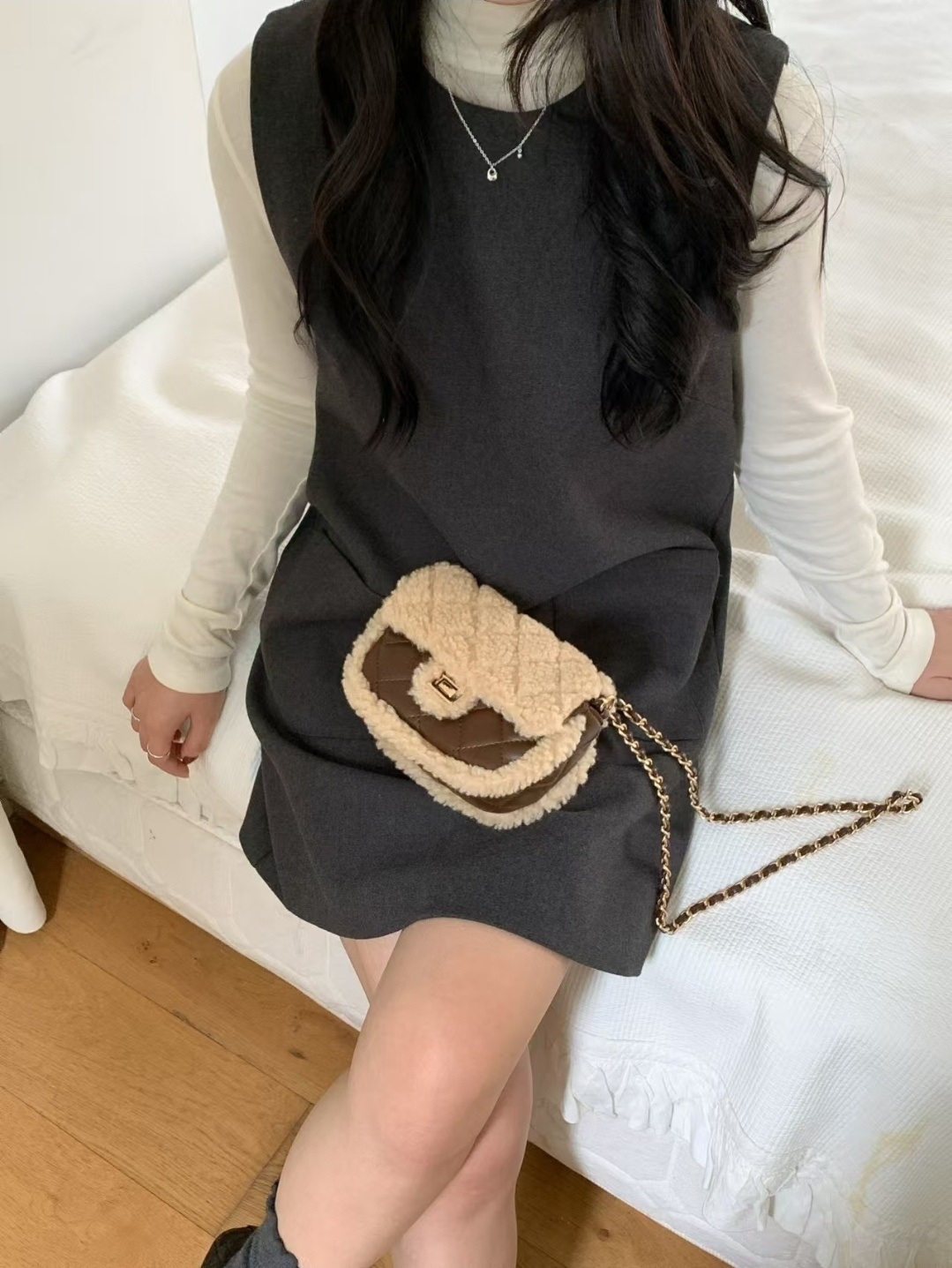 ボアカラーショルダーバッグ | 詳細画像3