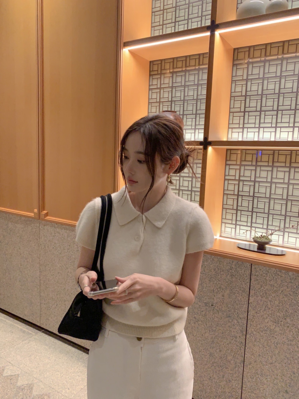 ボタンカラー半袖ニット | 詳細画像9