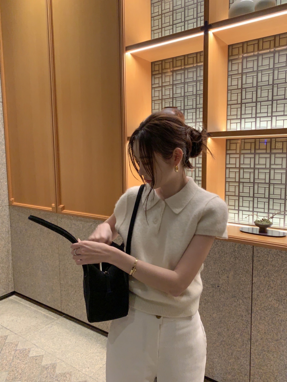 ボタンカラー半袖ニット | 詳細画像19