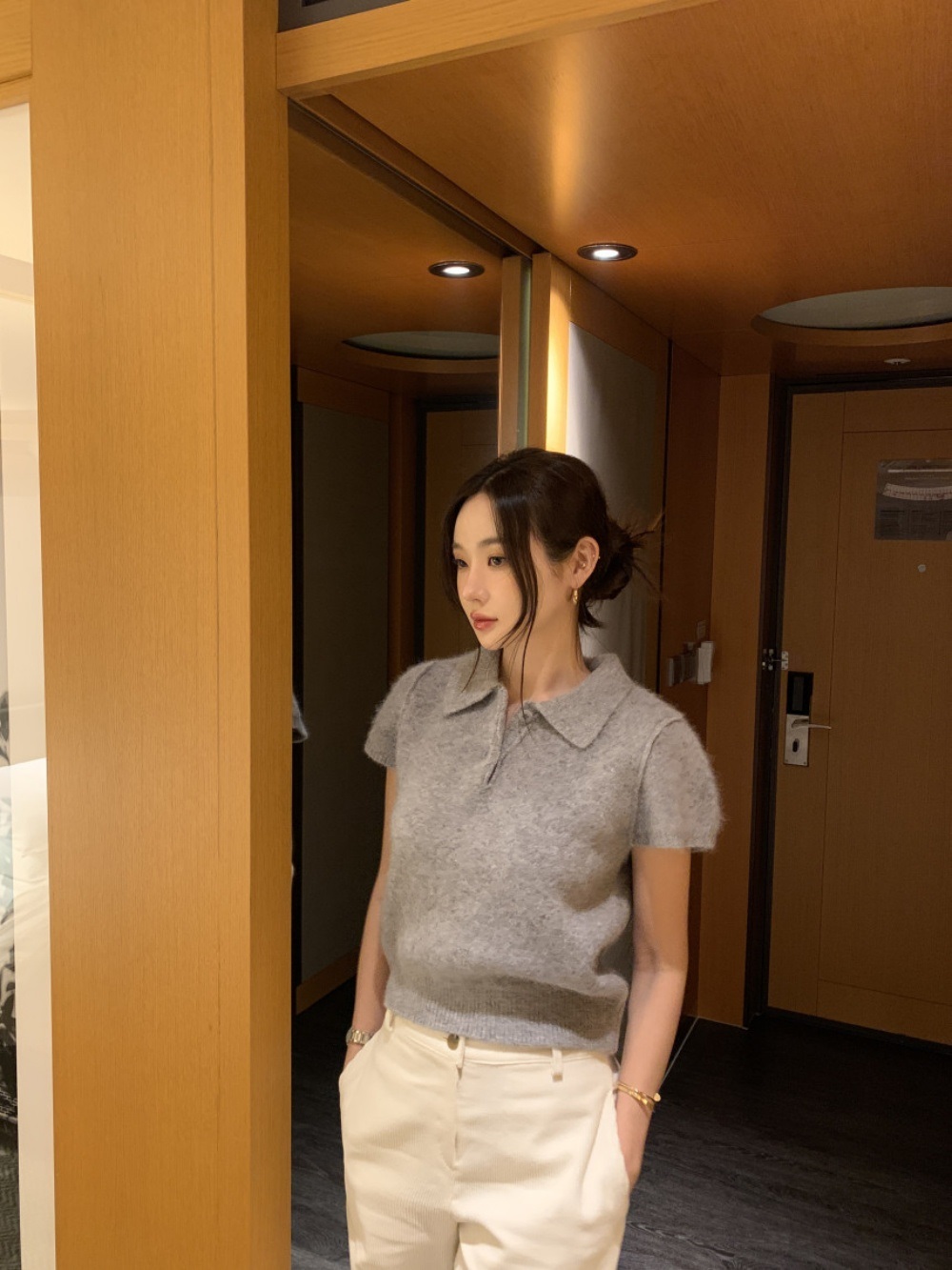 ボタンカラー半袖ニット | 詳細画像22