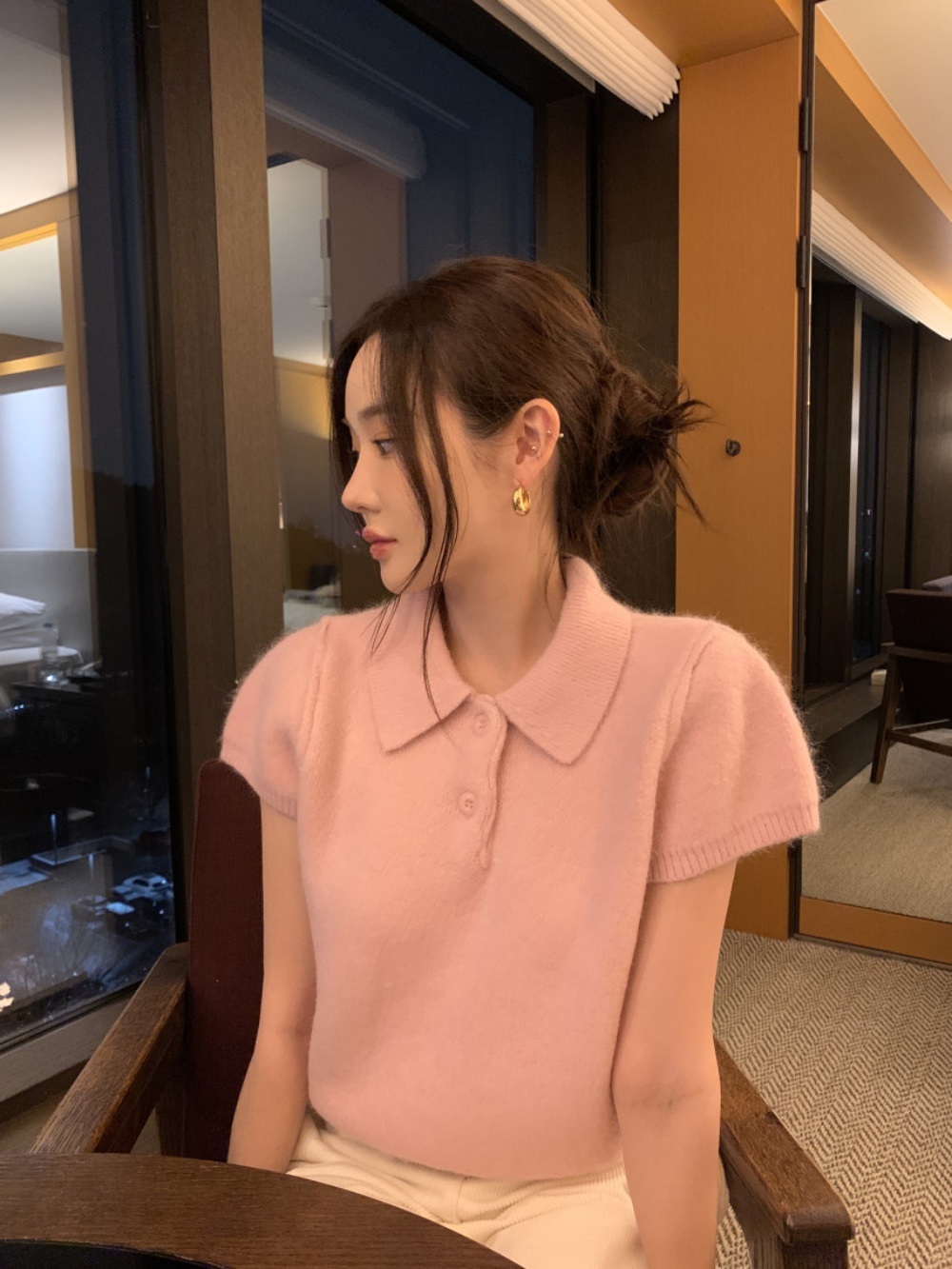 ボタンカラー半袖ニット | 詳細画像25