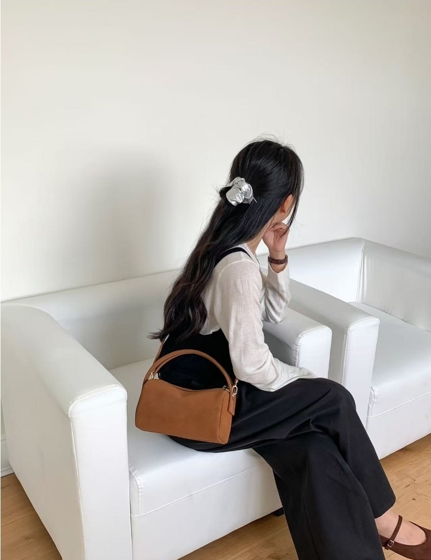 スエード調ショルダーバッグストラップ付 | 詳細画像8