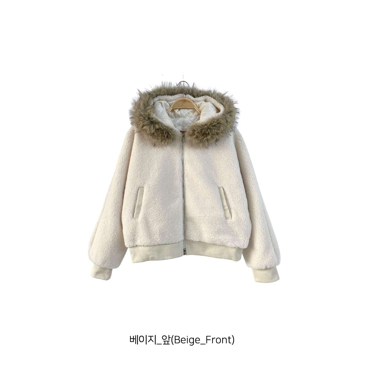 ボアキルティングエコファーフードダブルジップジャンパー | 詳細画像19