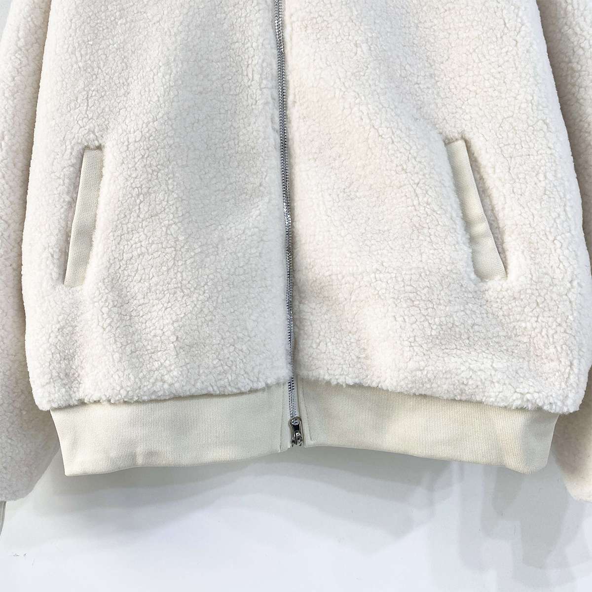 ボアキルティングエコファーフードダブルジップジャンパー | 詳細画像23