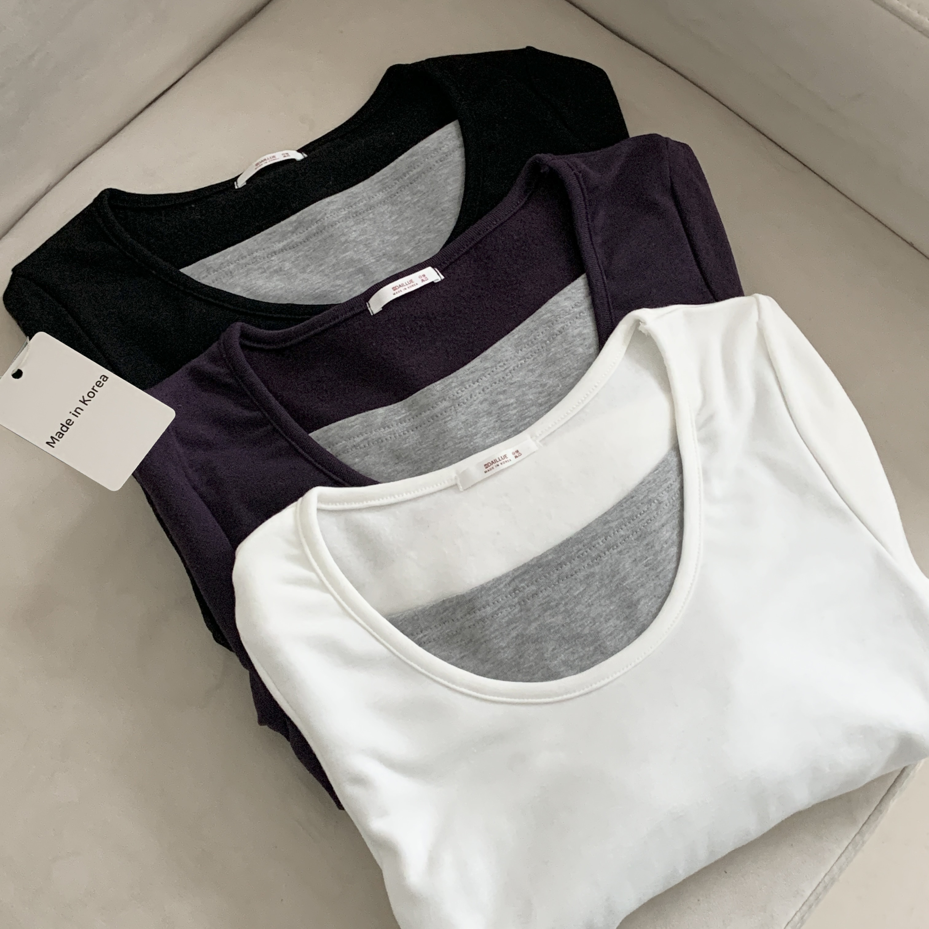 裏起毛レイヤード風長袖配色Tシャツ | 詳細画像3