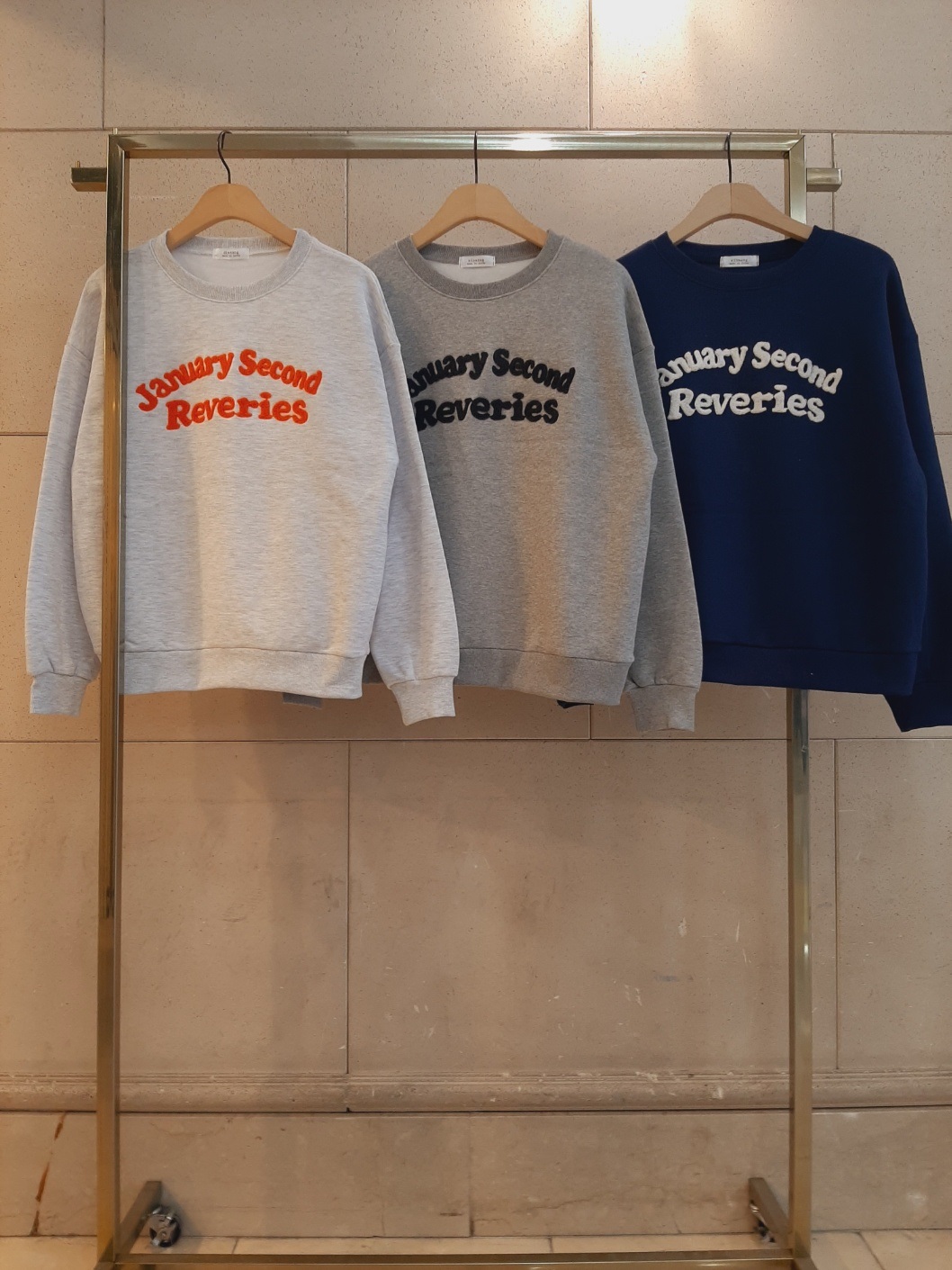 裏起毛ラウンドネックオーバーサイズレタリングスウェット | 詳細画像5