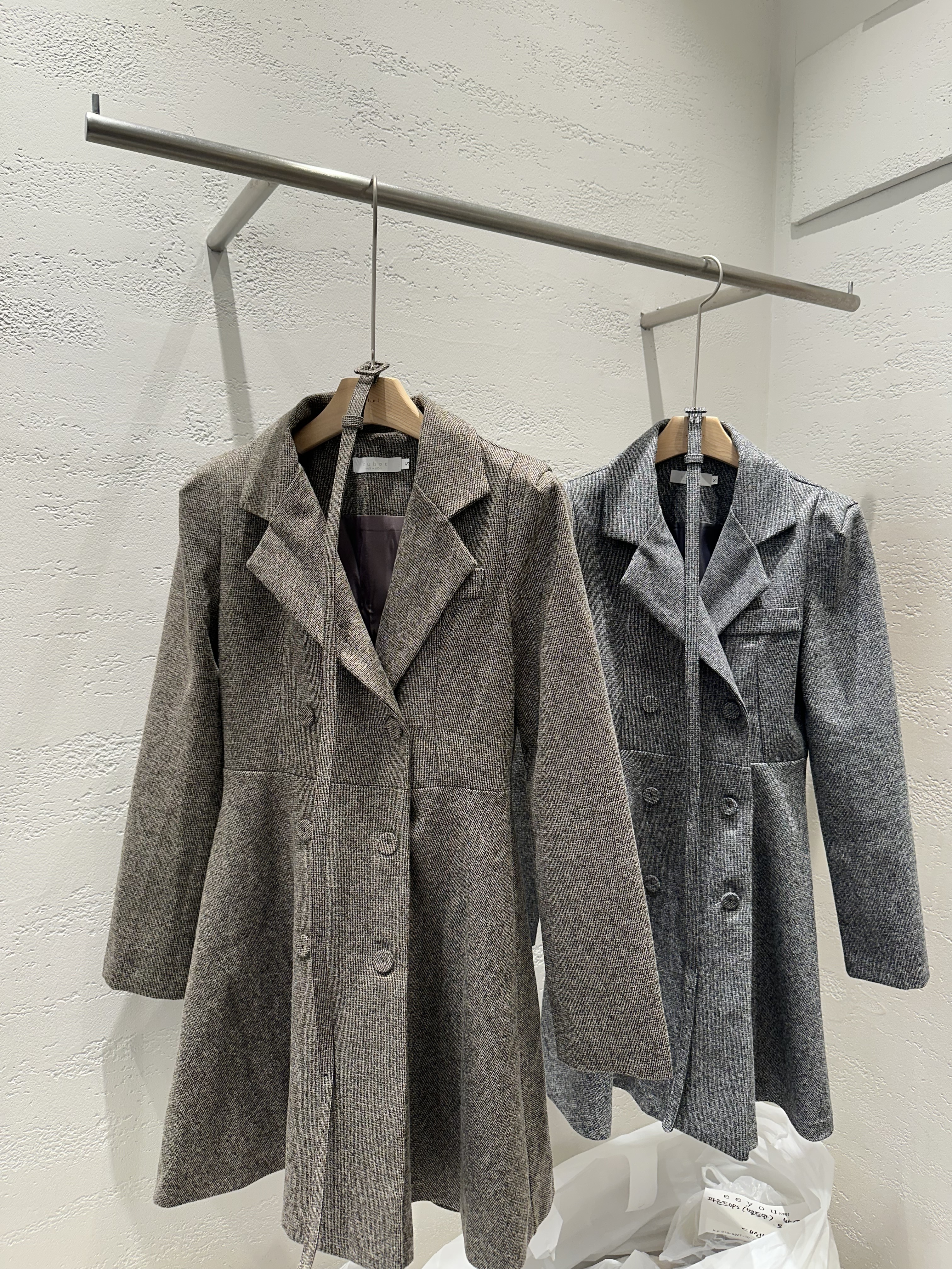 ボタンカラー長袖フレアミニワンピースベルト付 | 詳細画像21