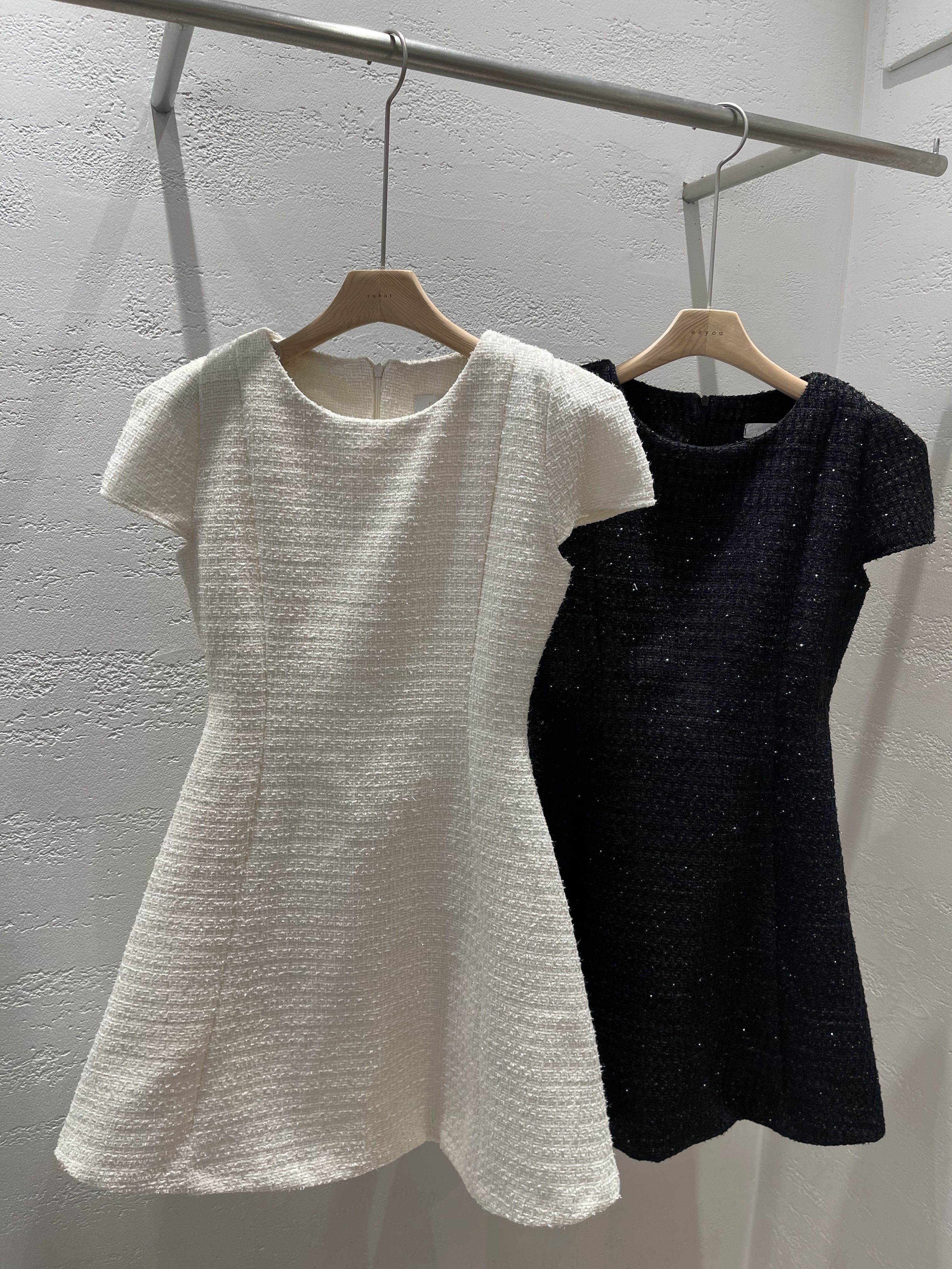 ジップアップスリム半袖フレアミニワンピース | 詳細画像21