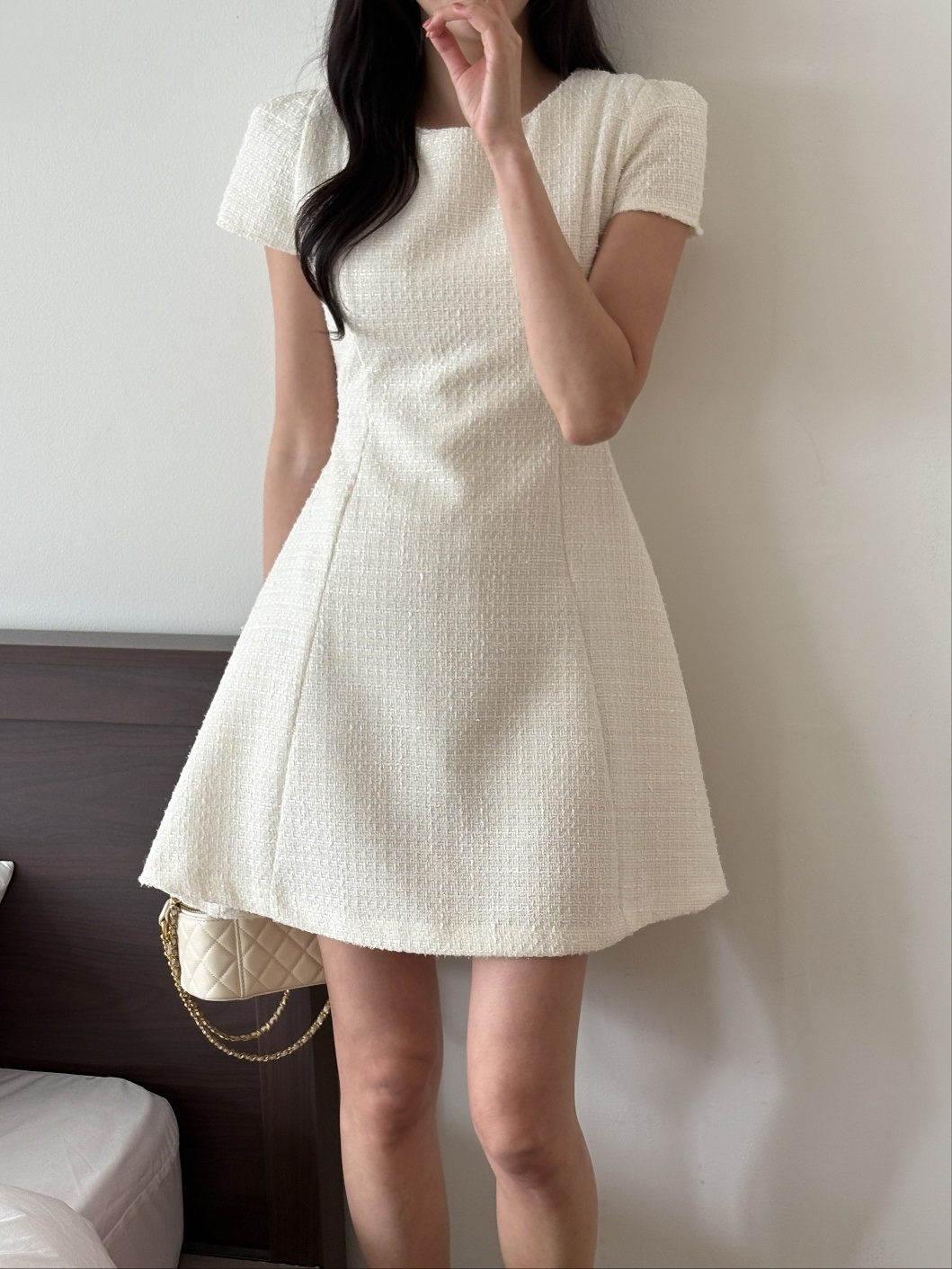 ジップアップスリム半袖フレアミニワンピース | 詳細画像19