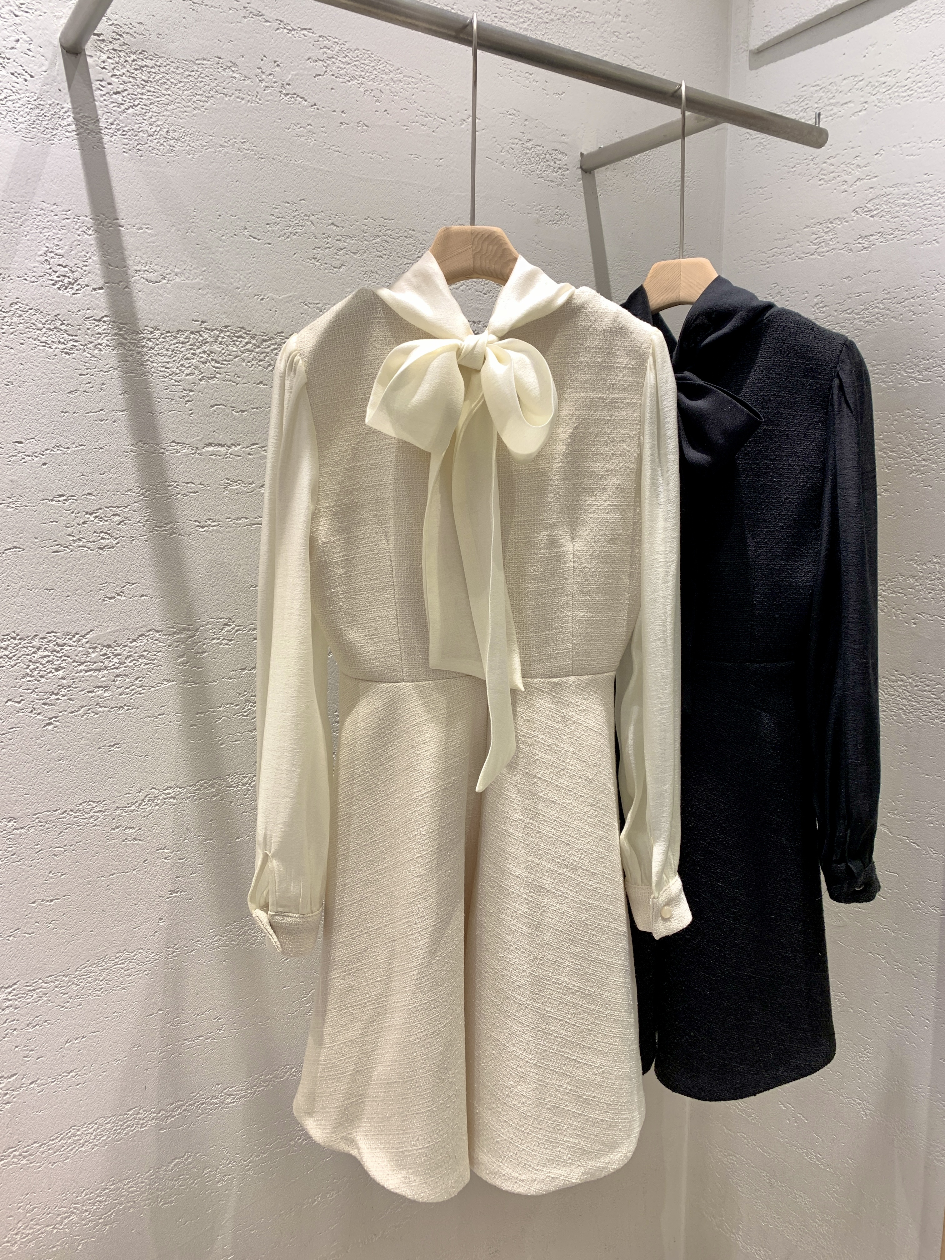 コンビスリム長袖ミニスカーフネックワンピース | 詳細画像23