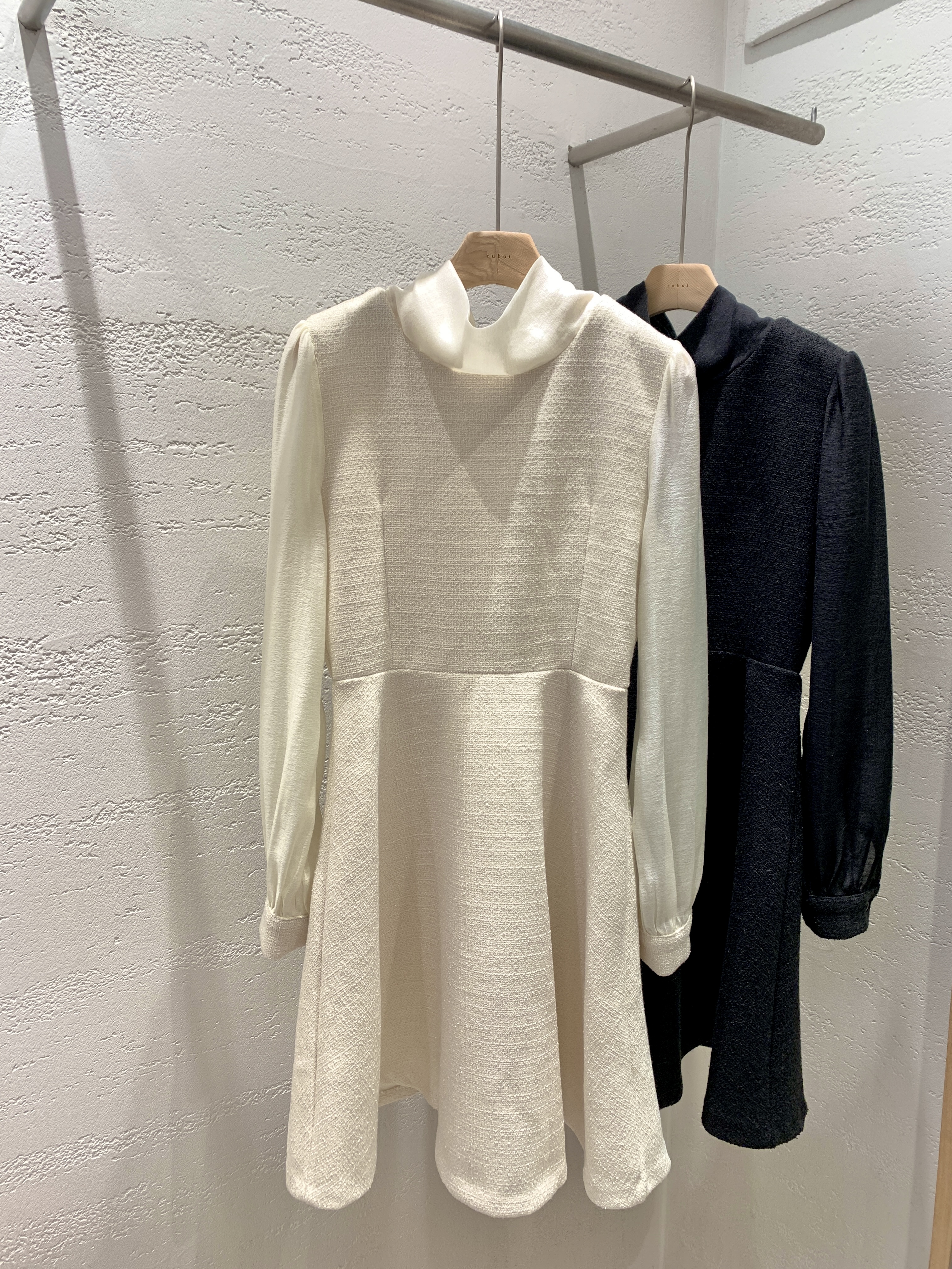 コンビスリム長袖ミニスカーフネックワンピース | 詳細画像21