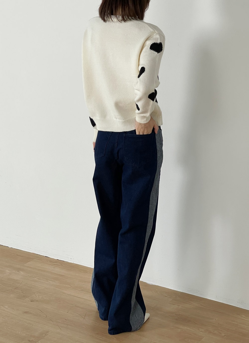 長袖ハートカーディガンニット | 詳細画像10