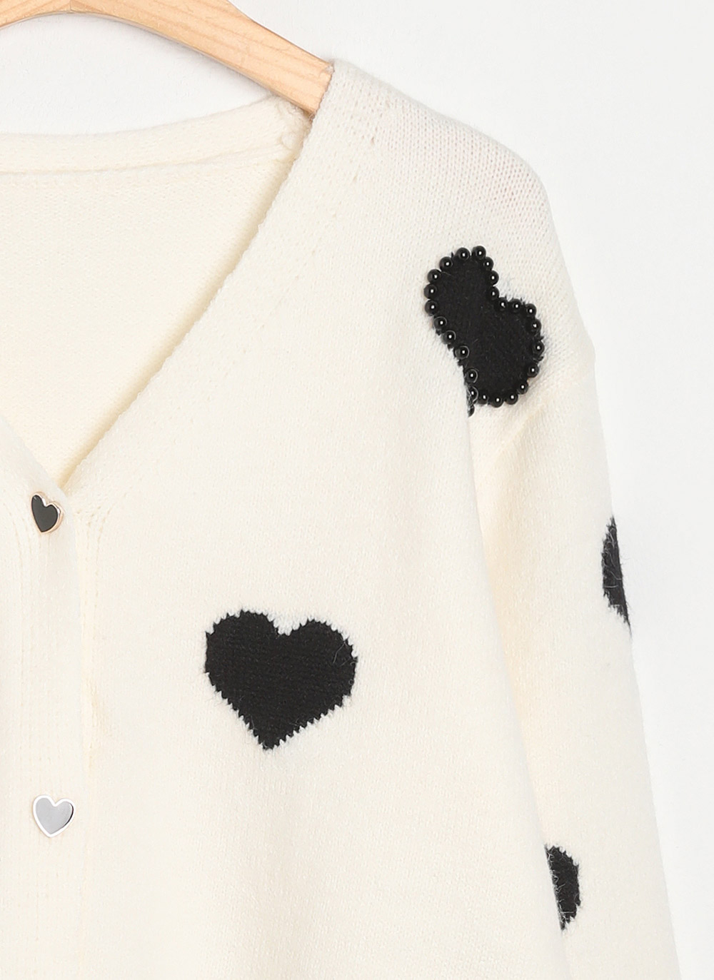 長袖ハートカーディガンニット | 詳細画像15