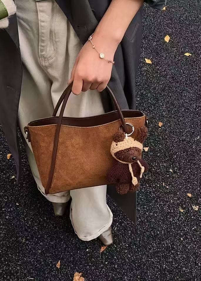 レザー調ショルダーバッグトートバッグショルダーバッグ2WAYストラップ付 | 詳細画像2