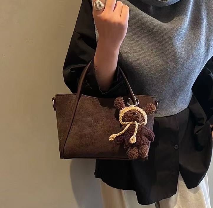 レザー調ショルダーバッグトートバッグショルダーバッグ2WAYストラップ付 | 詳細画像3