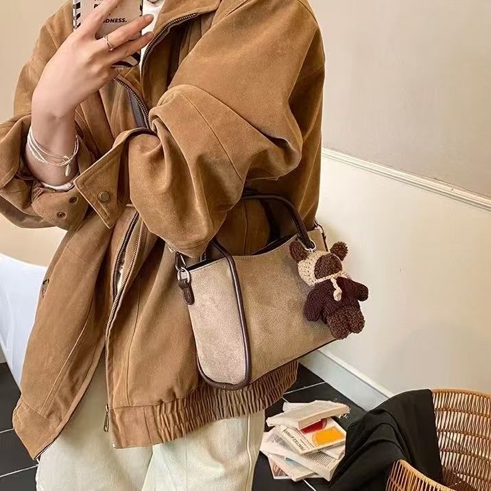 レザー調ショルダーバッグトートバッグショルダーバッグ2WAYストラップ付 | 詳細画像4