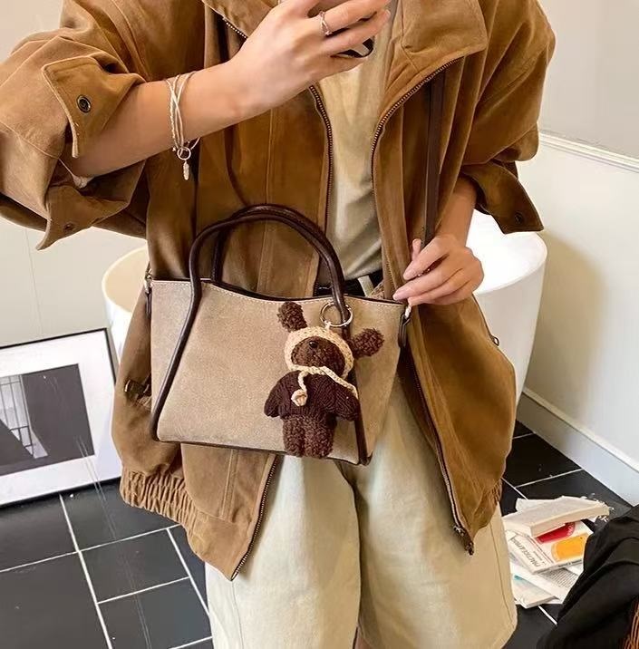 レザー調ショルダーバッグトートバッグショルダーバッグ2WAYストラップ付 | 詳細画像5