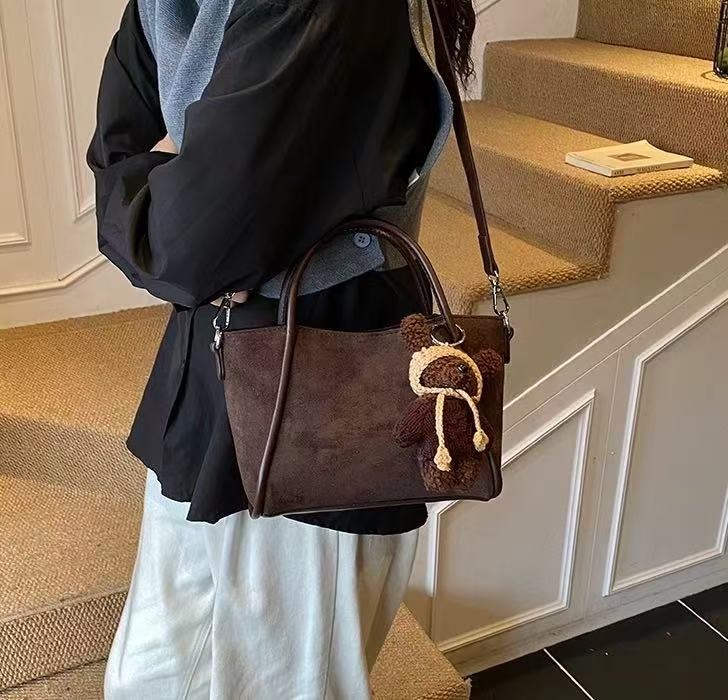 レザー調ショルダーバッグトートバッグショルダーバッグ2WAYストラップ付 | 詳細画像7