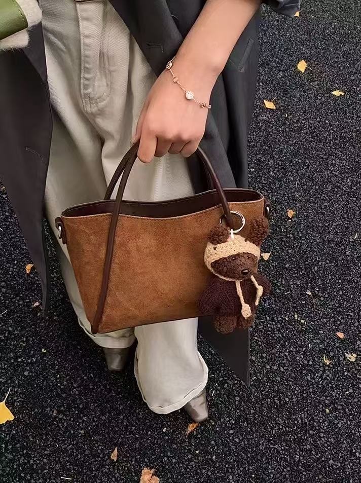 レザー調ショルダーバッグトートバッグショルダーバッグ2WAYストラップ付 | 詳細画像8