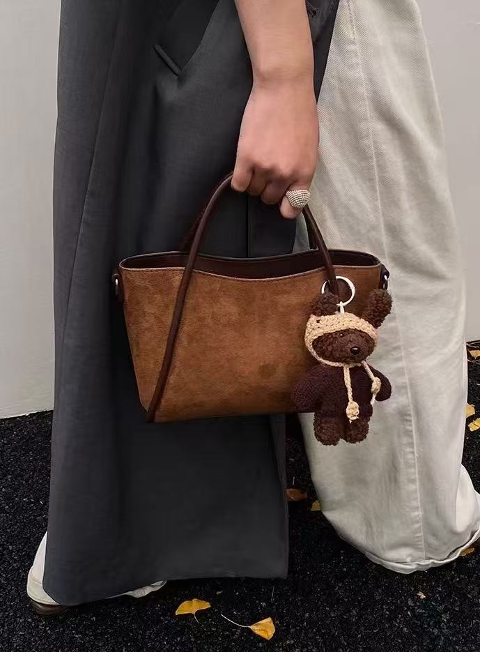 レザー調ショルダーバッグトートバッグショルダーバッグ2WAYストラップ付 | 詳細画像9