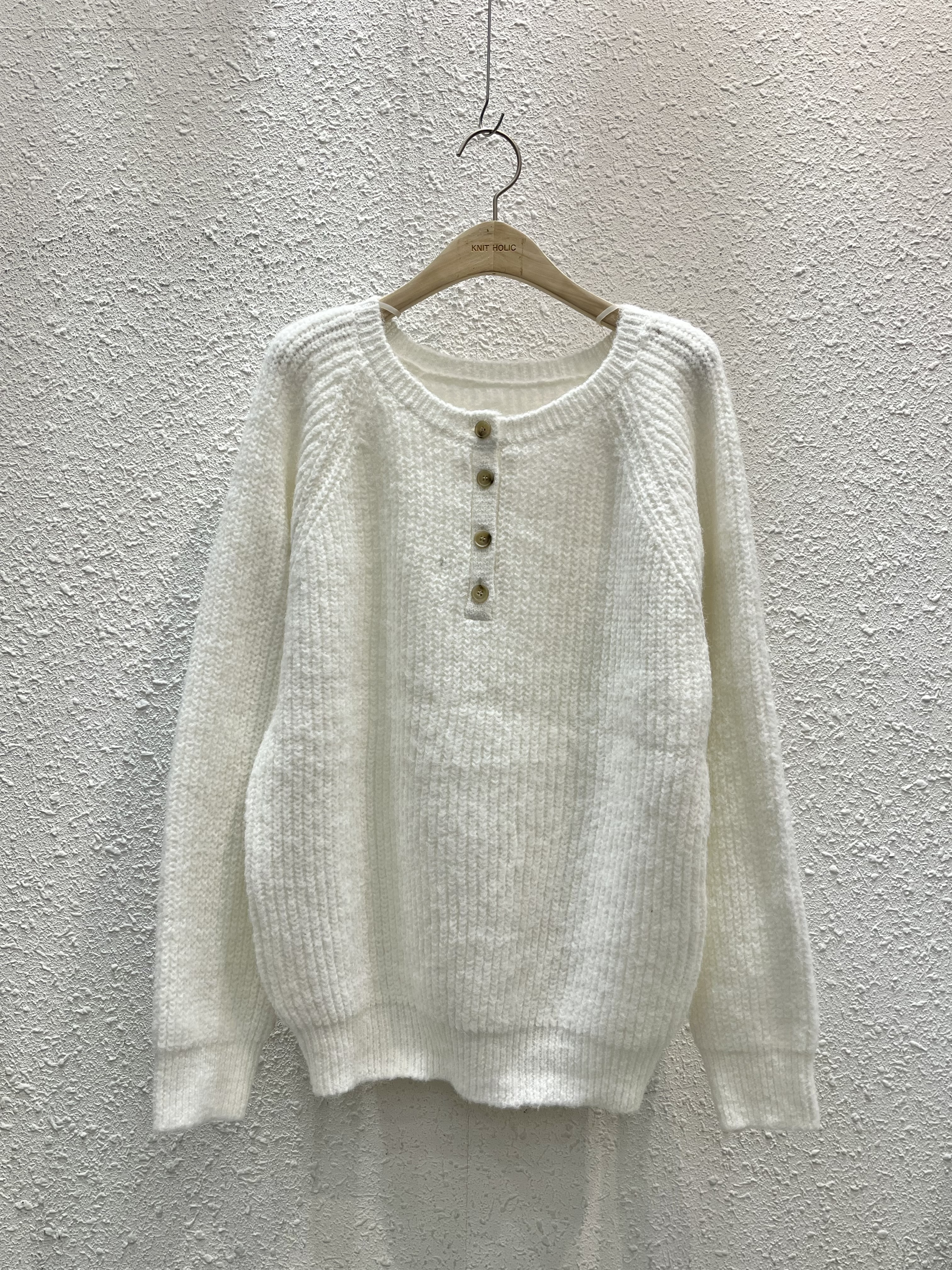 ボタンヘンリーネック長袖ニット | 詳細画像10