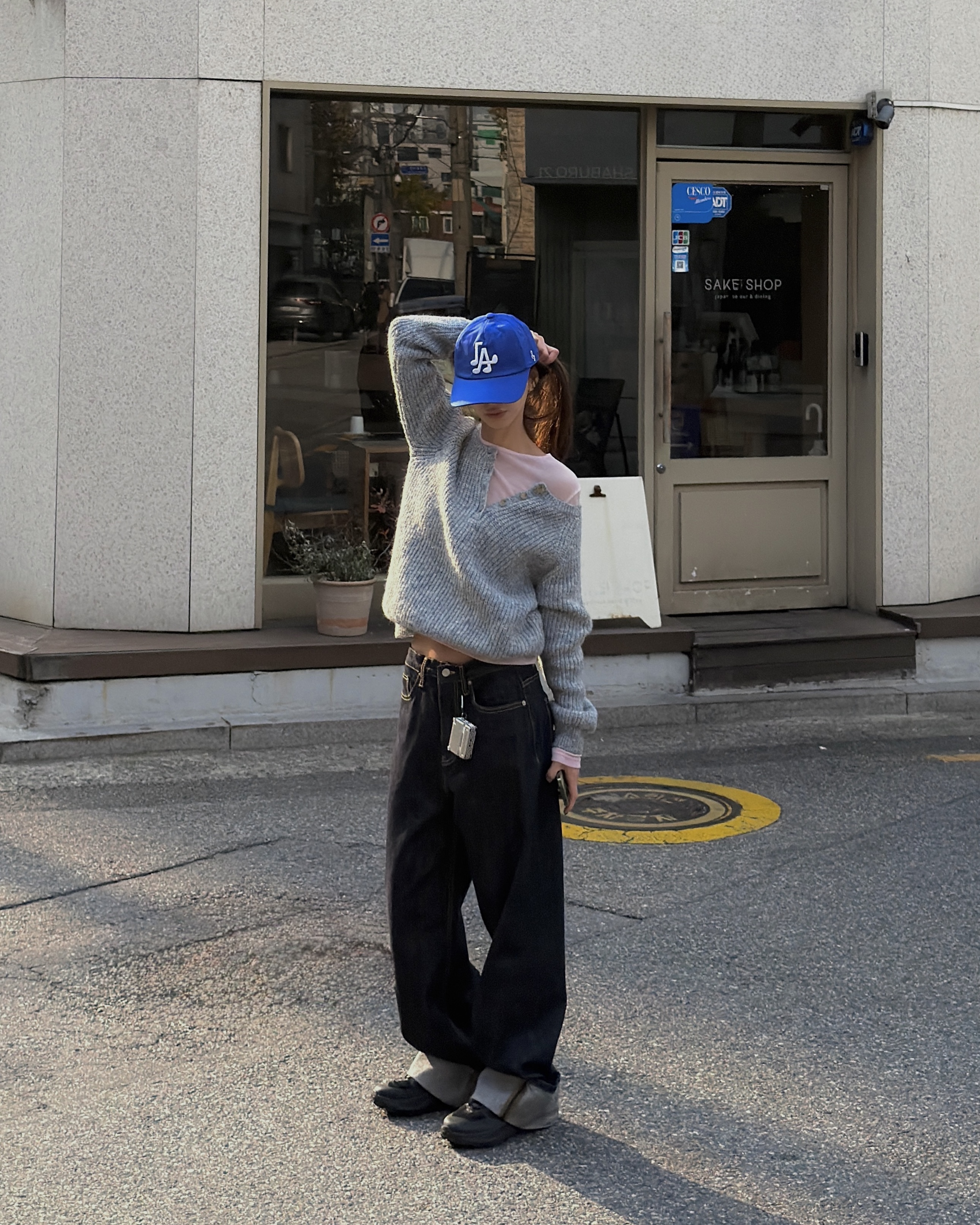 ボタンヘンリーネック長袖ニット | 詳細画像4