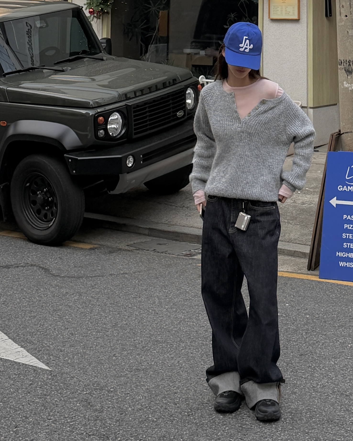 ボタンヘンリーネック長袖ニット | 詳細画像3