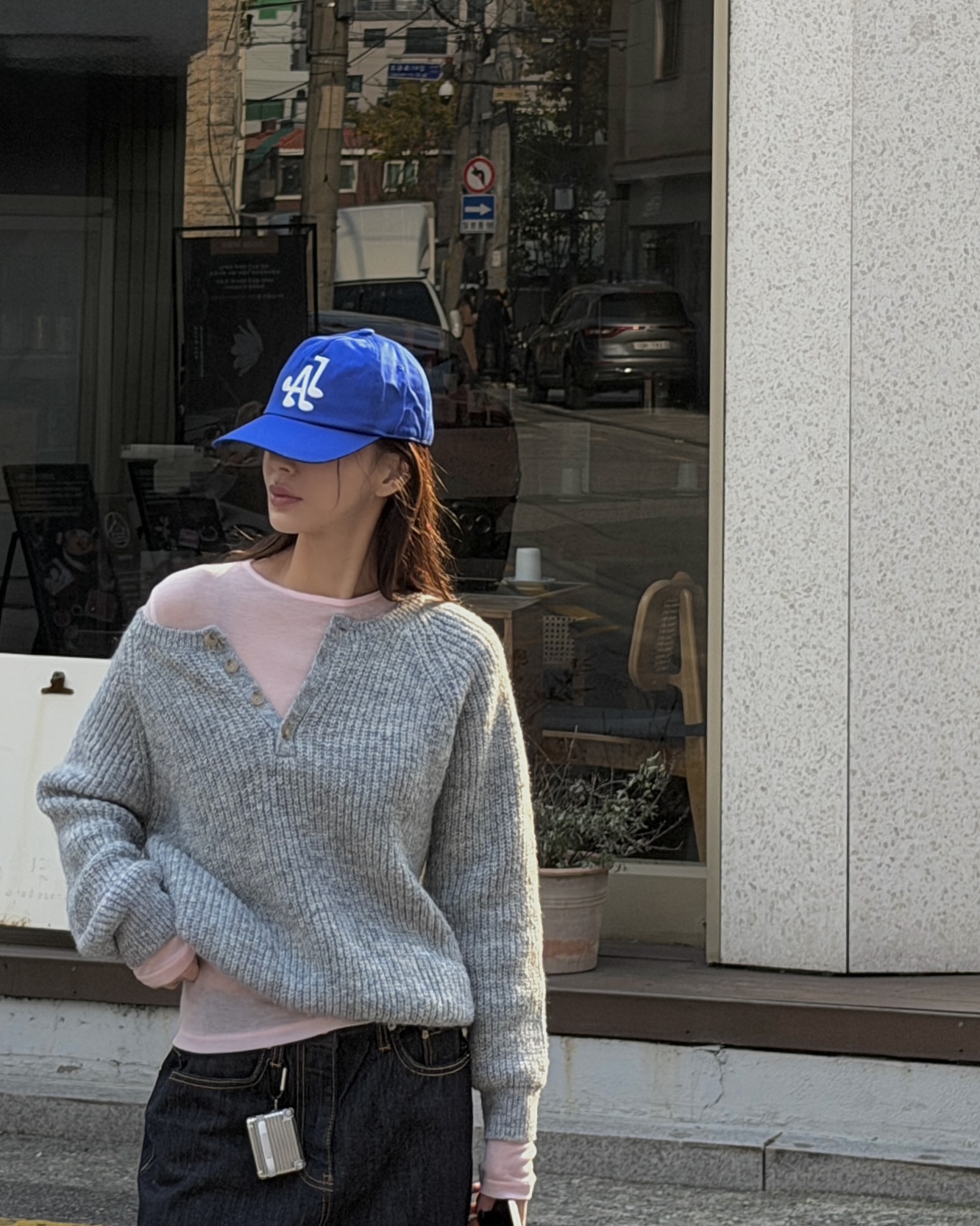 ボタンヘンリーネック長袖ニット | 詳細画像2