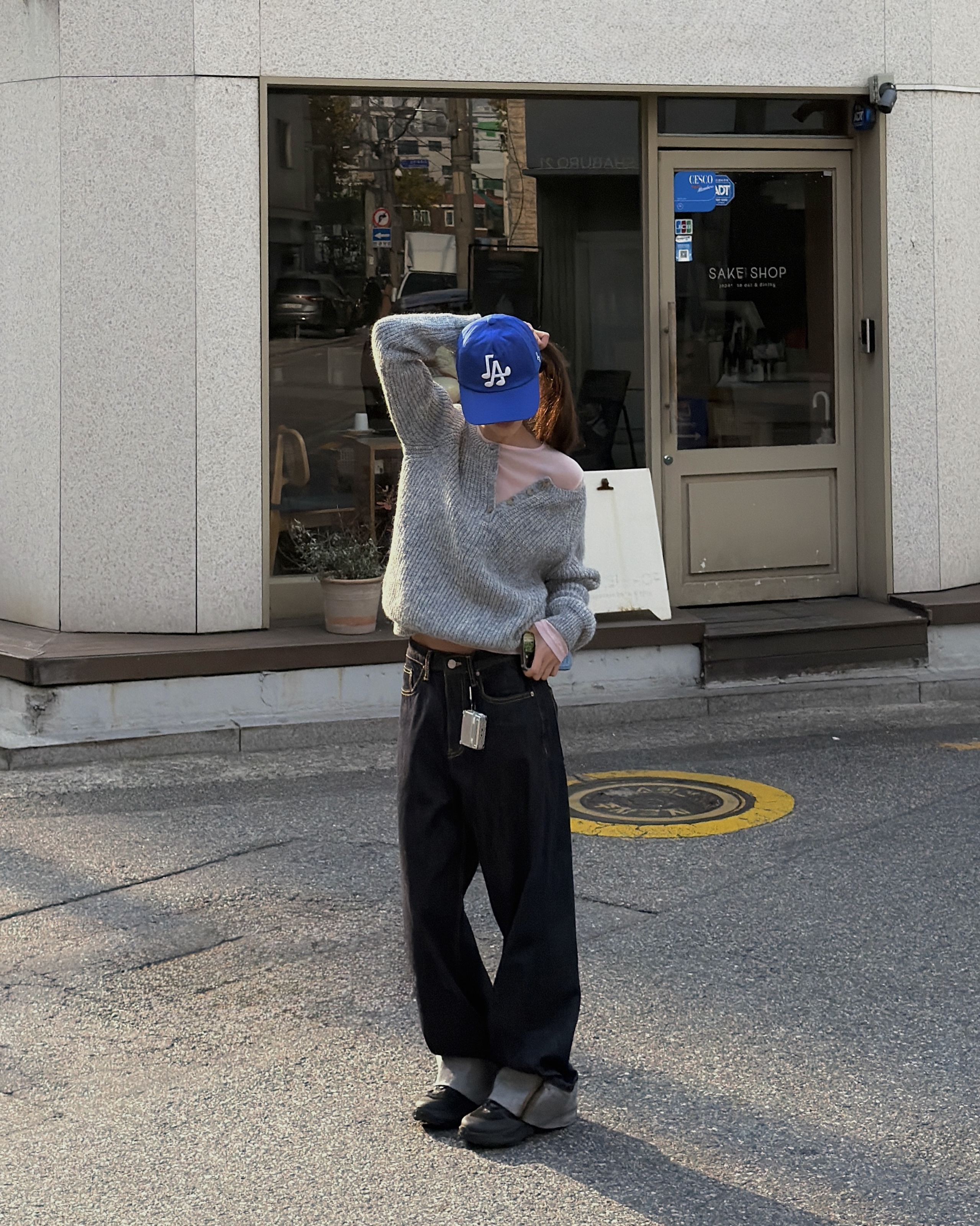 ボタンヘンリーネック長袖ニット | 詳細画像5