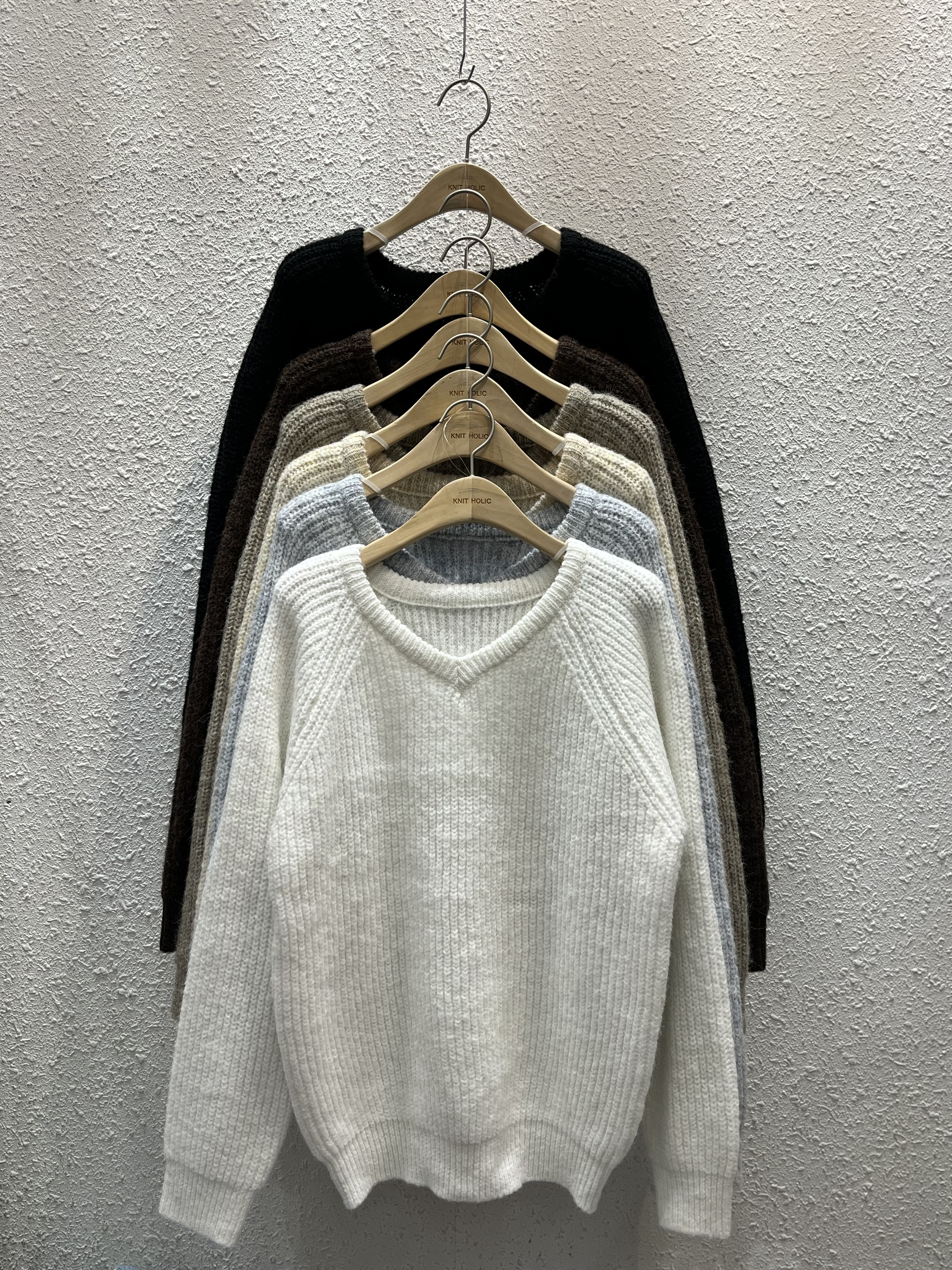 Vネックベーシック長袖ニット | 詳細画像19