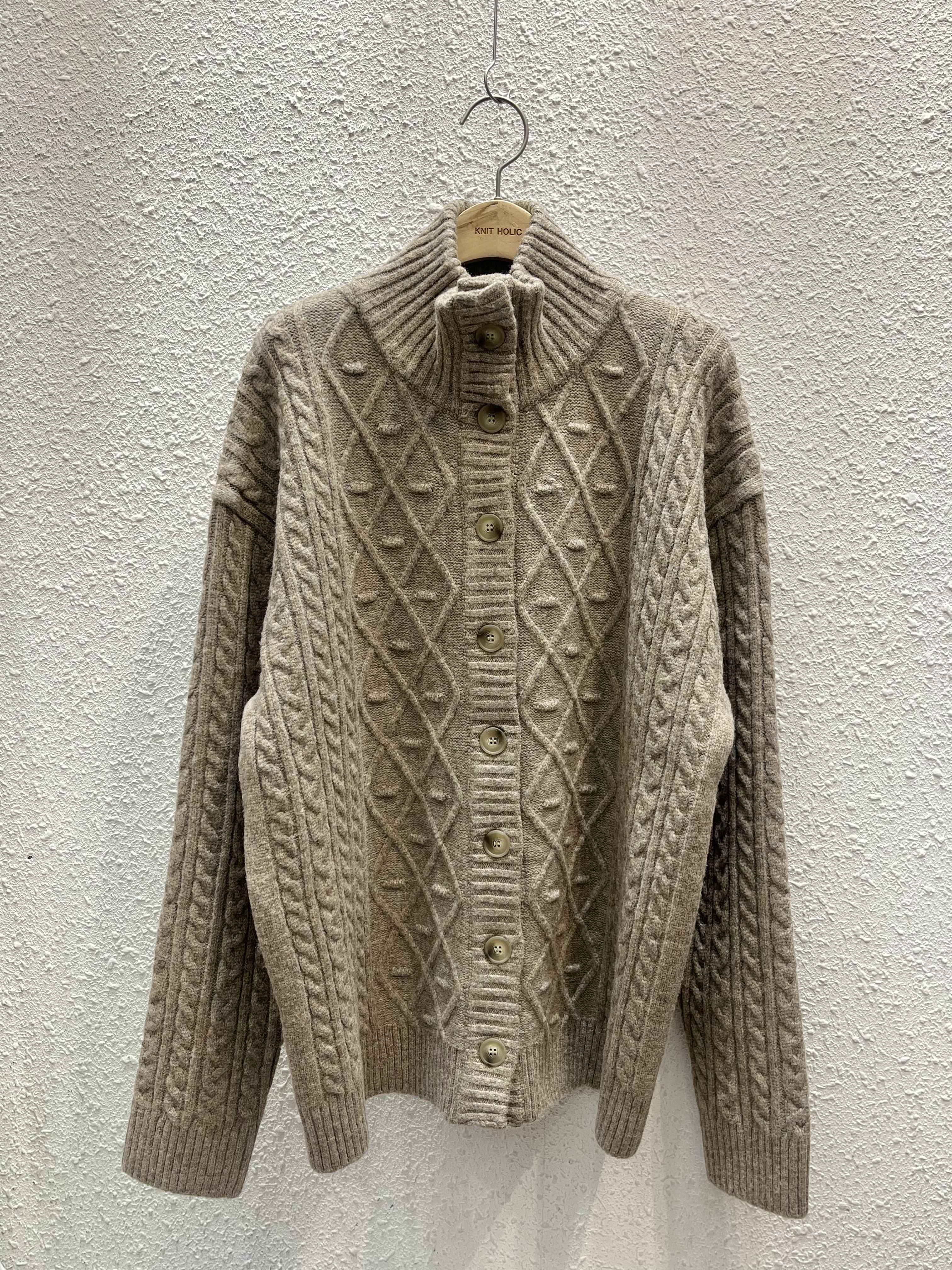 ニットボタンハイネック長袖カーディガン | 詳細画像10