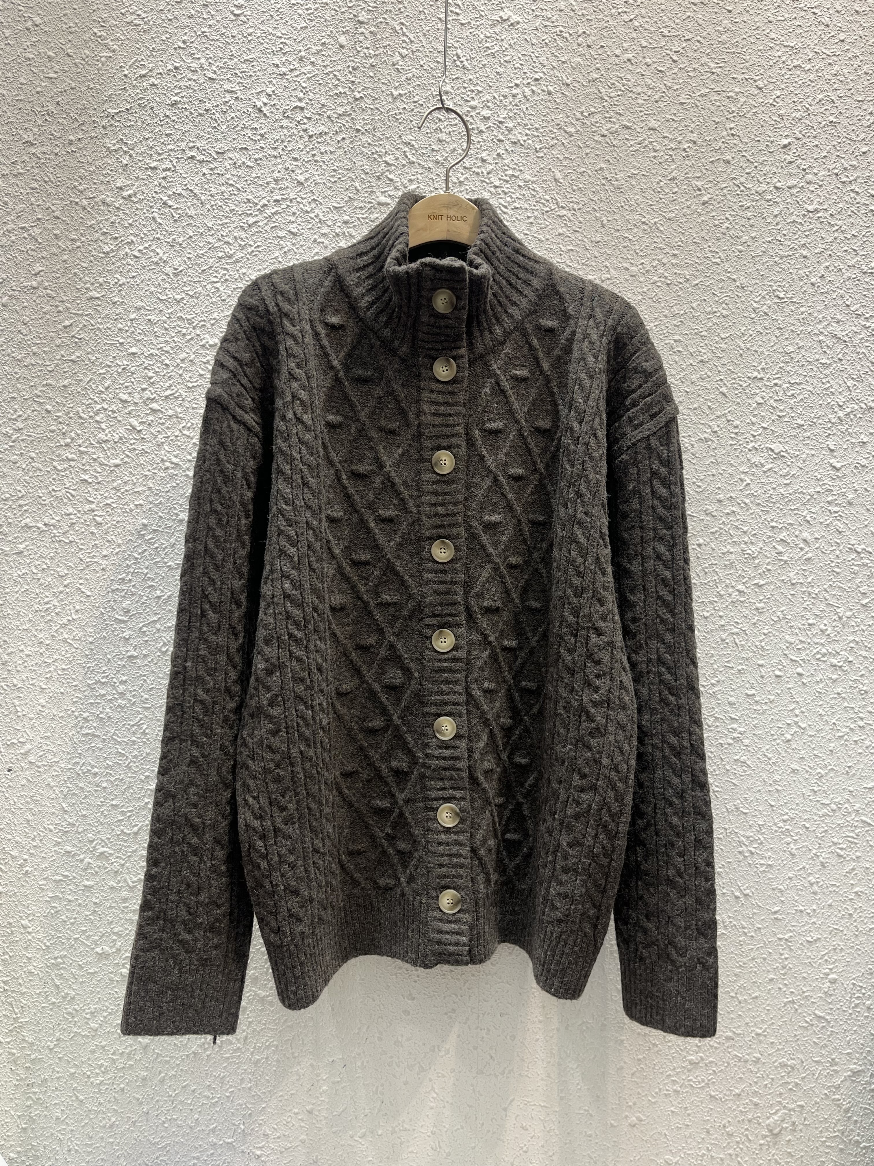 ニットボタンハイネック長袖カーディガン | 詳細画像8