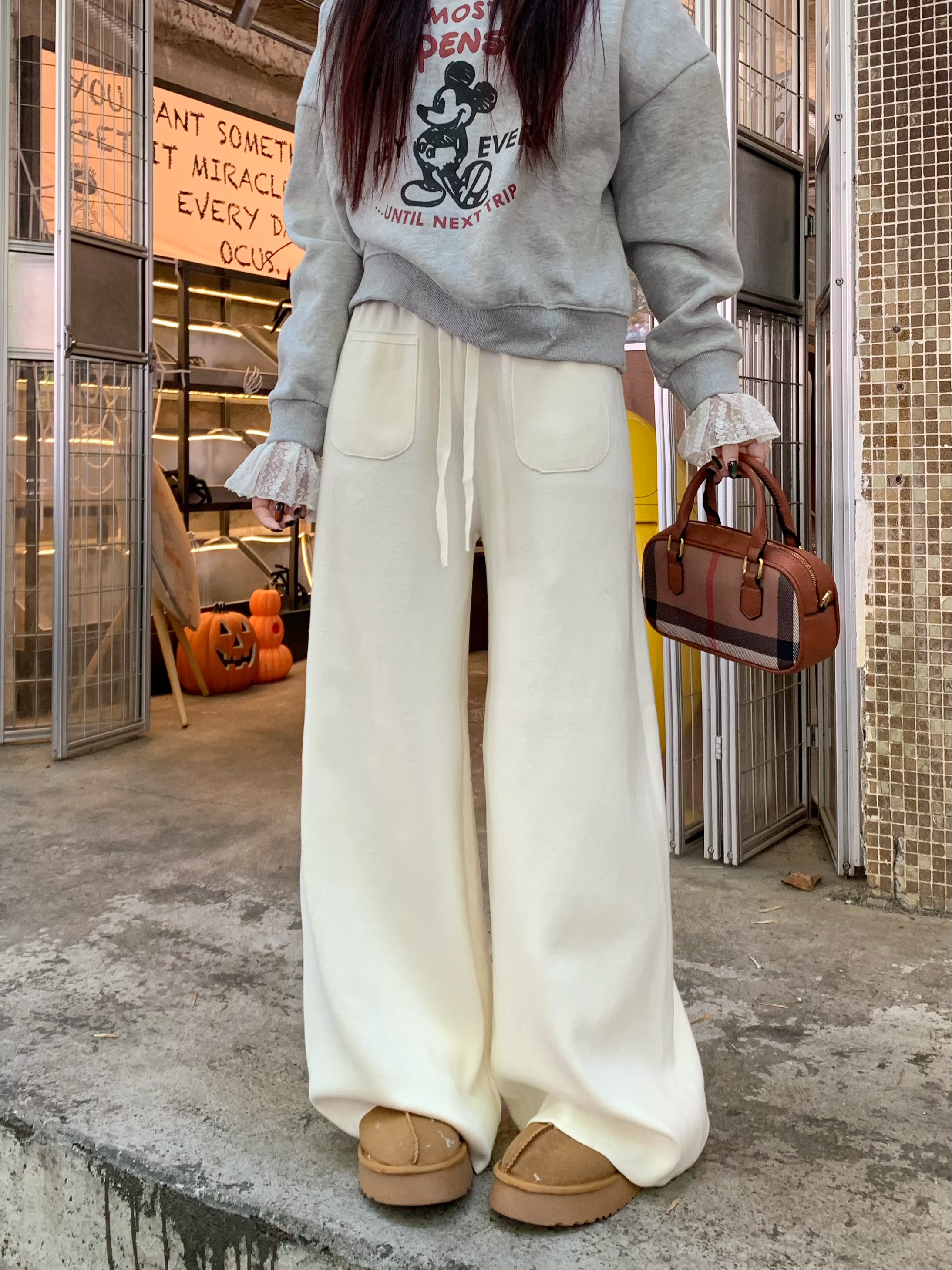 ニットポケットウエストゴムストレートワイドパンツ | 詳細画像6