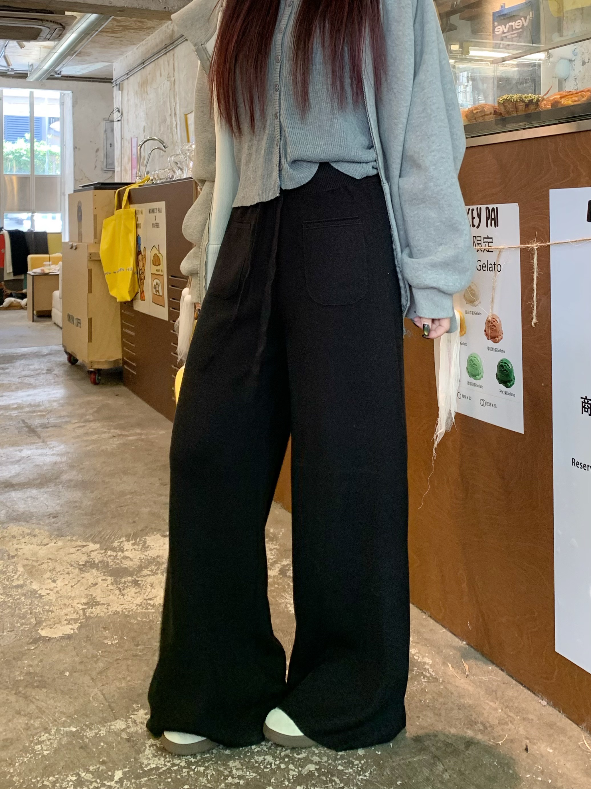 ニットポケットウエストゴムストレートワイドパンツ | 詳細画像13