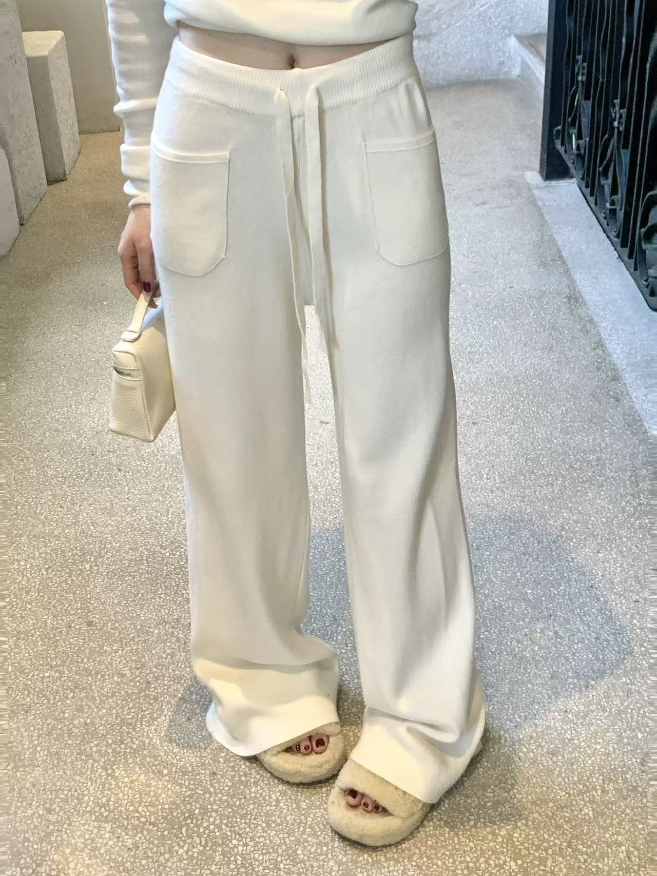 ニットポケットウエストゴムストレートワイドパンツ | 詳細画像11