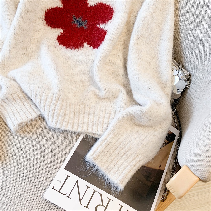 ウール混ラウンドネックベーシック長袖ニット | 詳細画像21