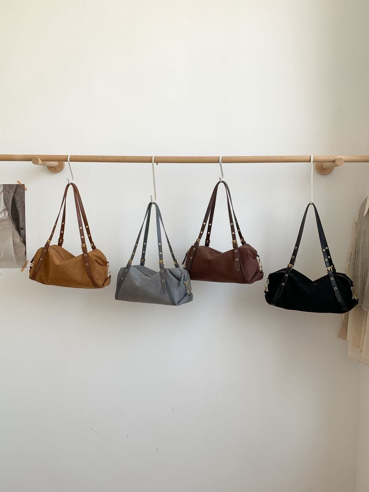 スエード調バックルカラートートバッグ | 詳細画像2