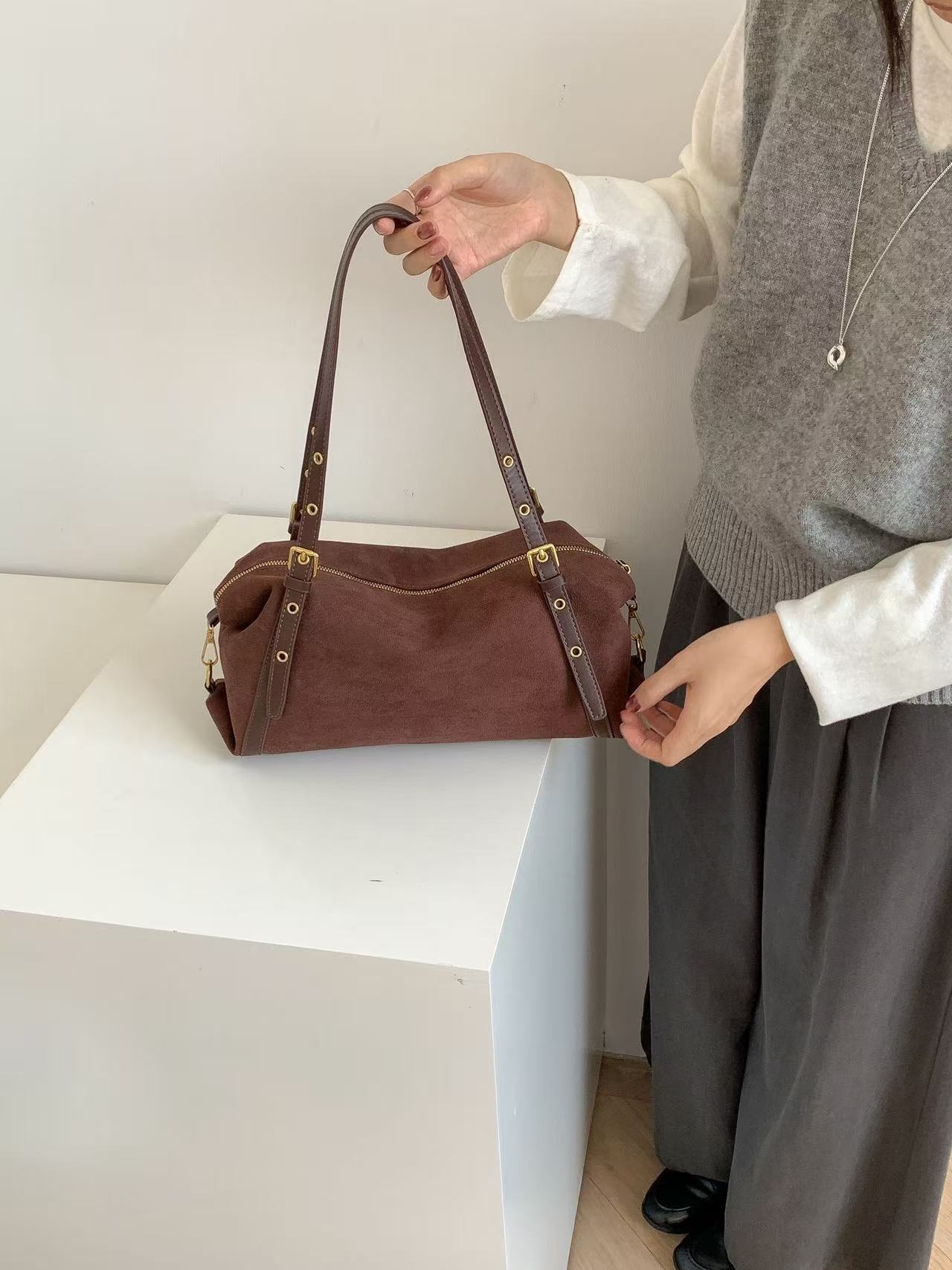 スエード調バックルカラートートバッグ | 詳細画像8