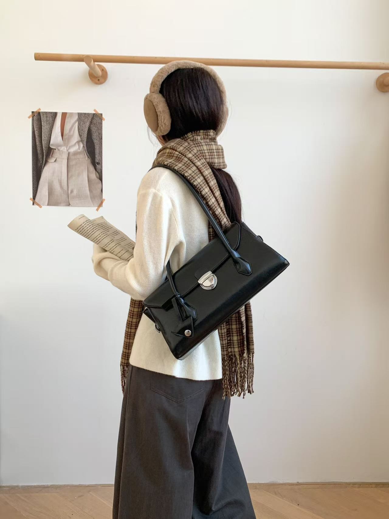 レザー調カラートートバッグ | 詳細画像4