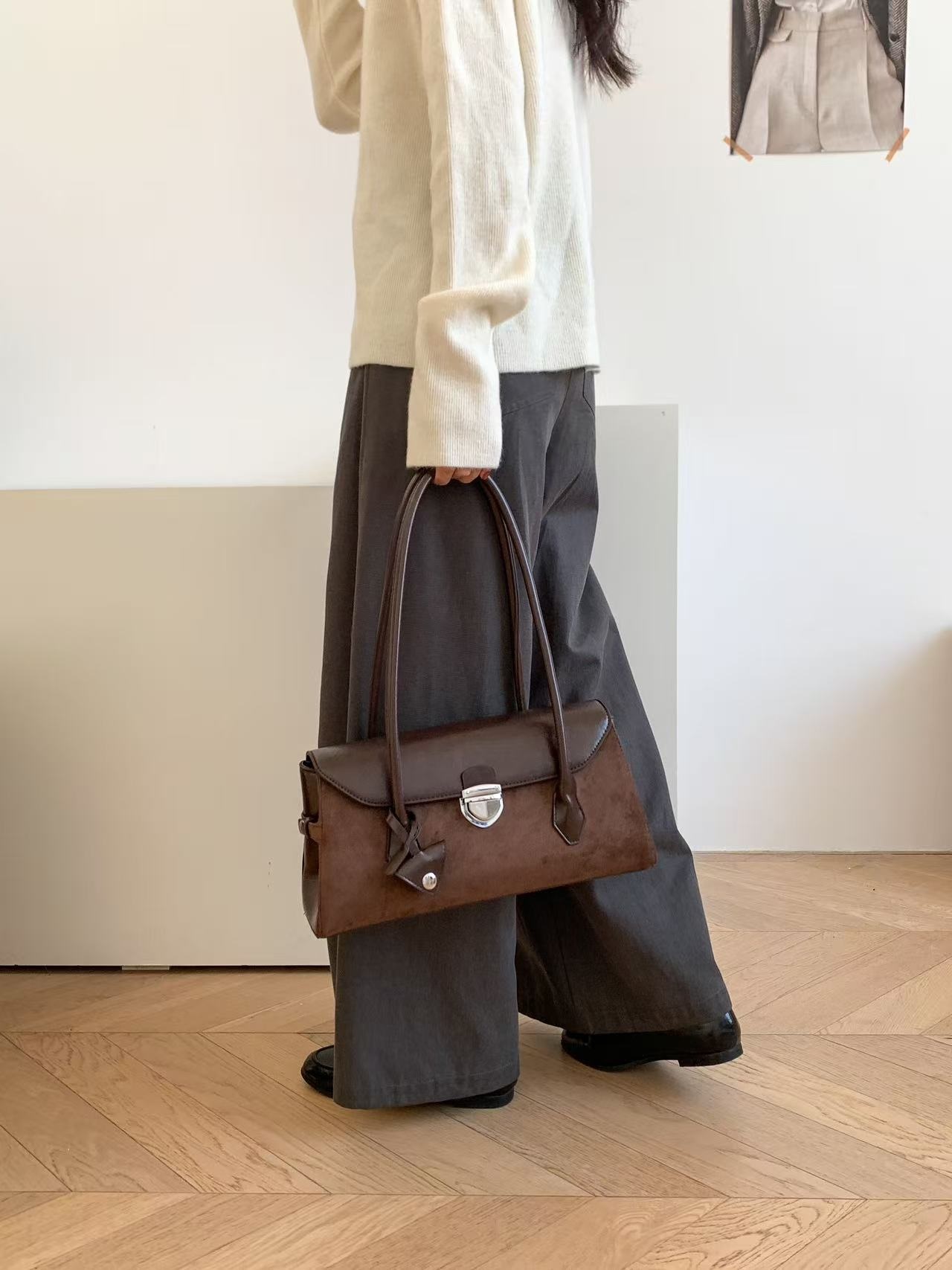 レザー調カラートートバッグ | 詳細画像6